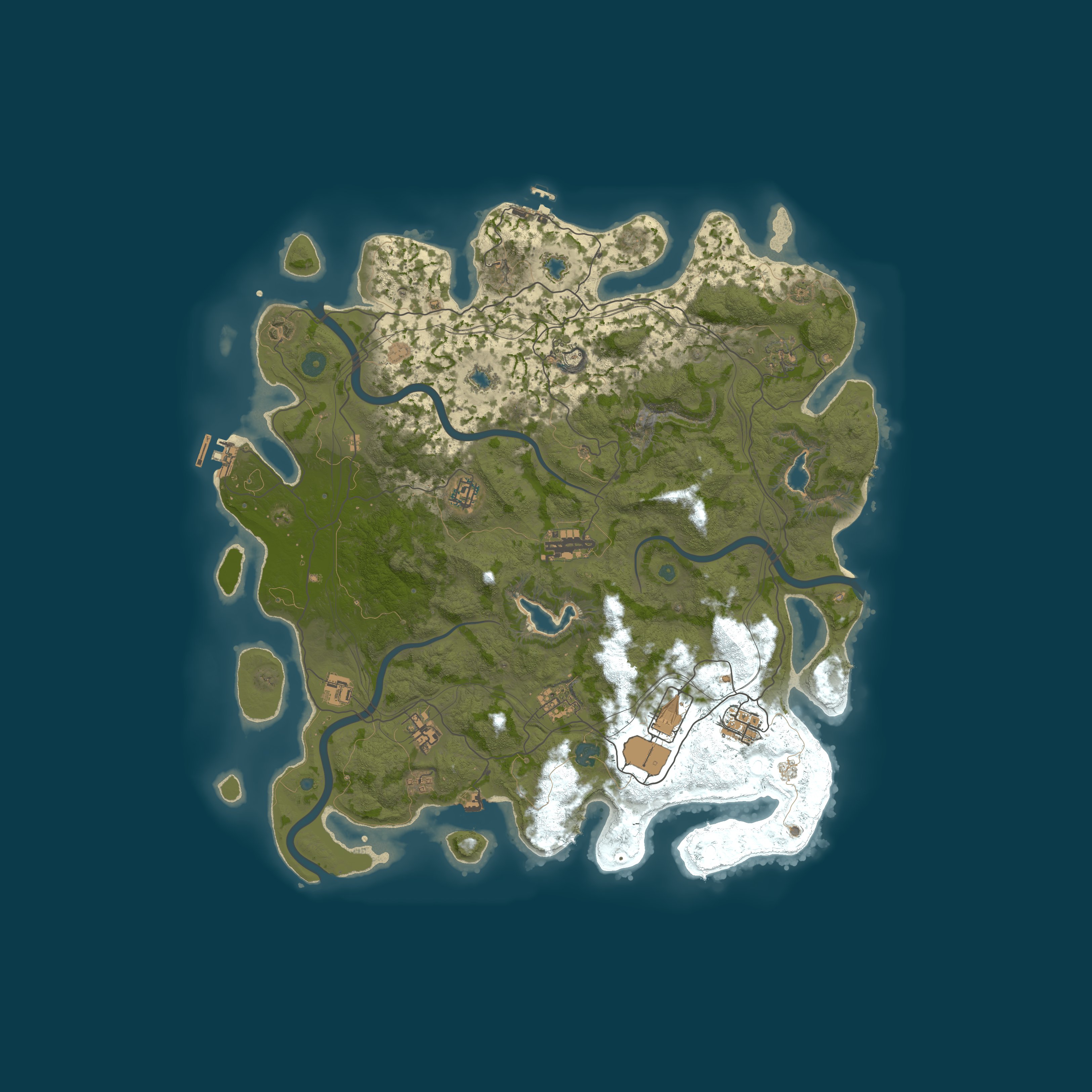 Map for APEX WASTELANDS Vanila + Noob Friendly