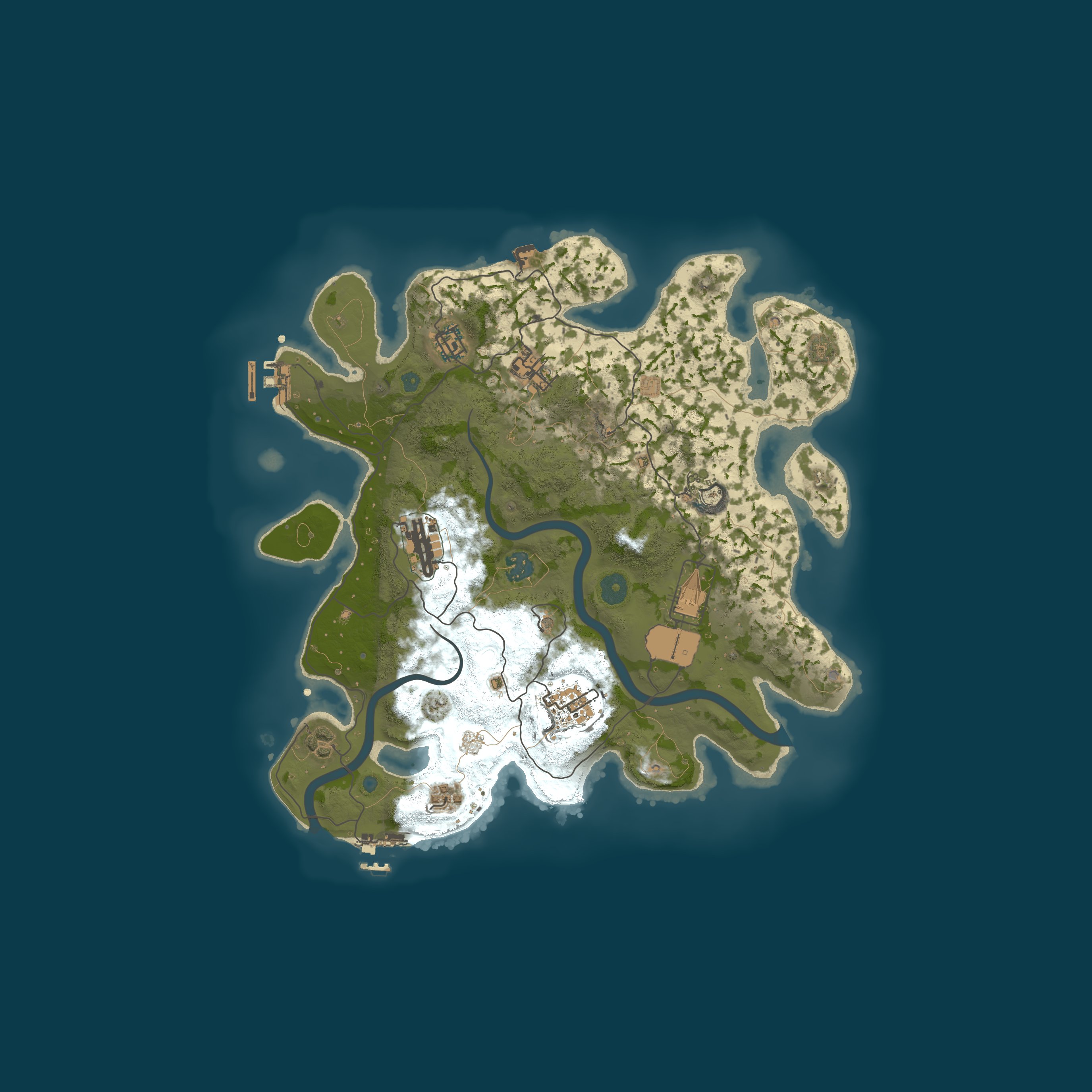 Map for [EU][PVE] Haven Hall | Slow Decay | PvP Zones | Casual 2x
