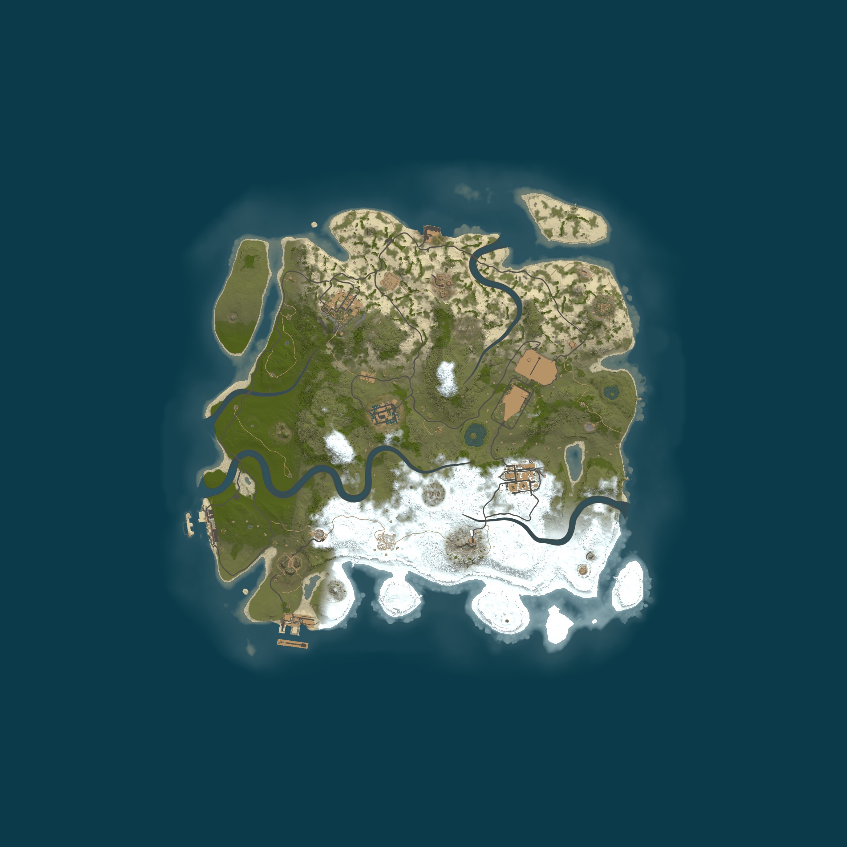 Map for [EU] LibreGaming PVE 5x|Kits|Bases|Heli|Bradley|Convoys|Quests