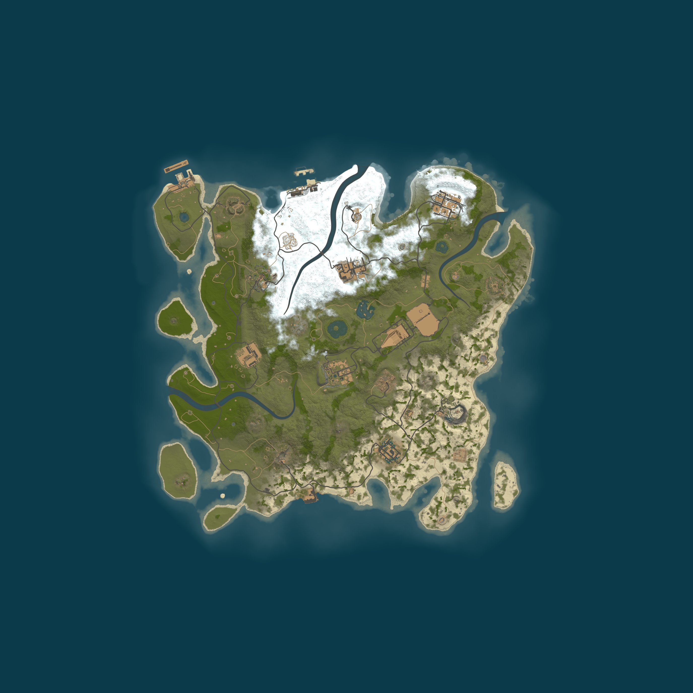Procedural Map, size 3500, seed 741609084