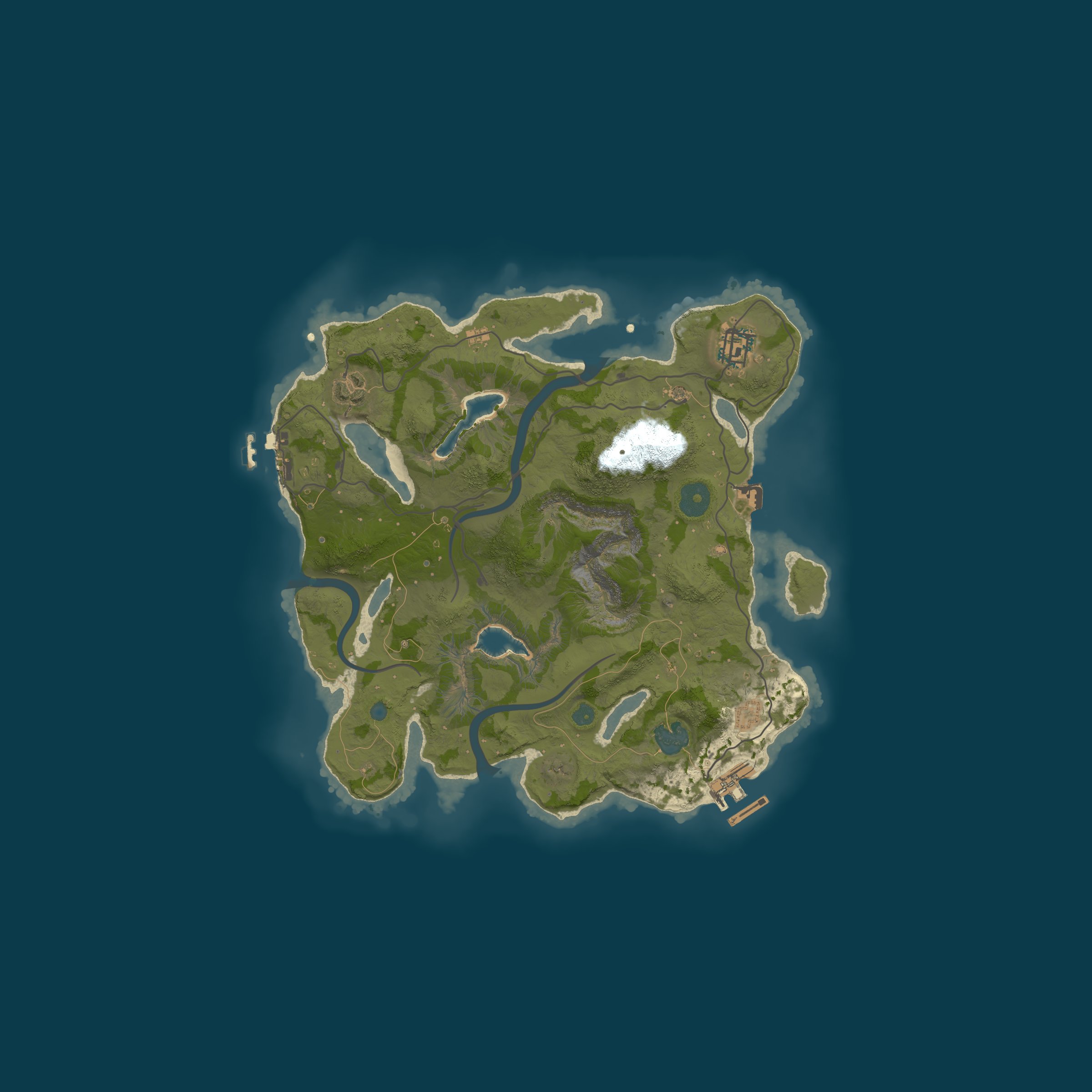 Map for A Shockbyte Rust Server