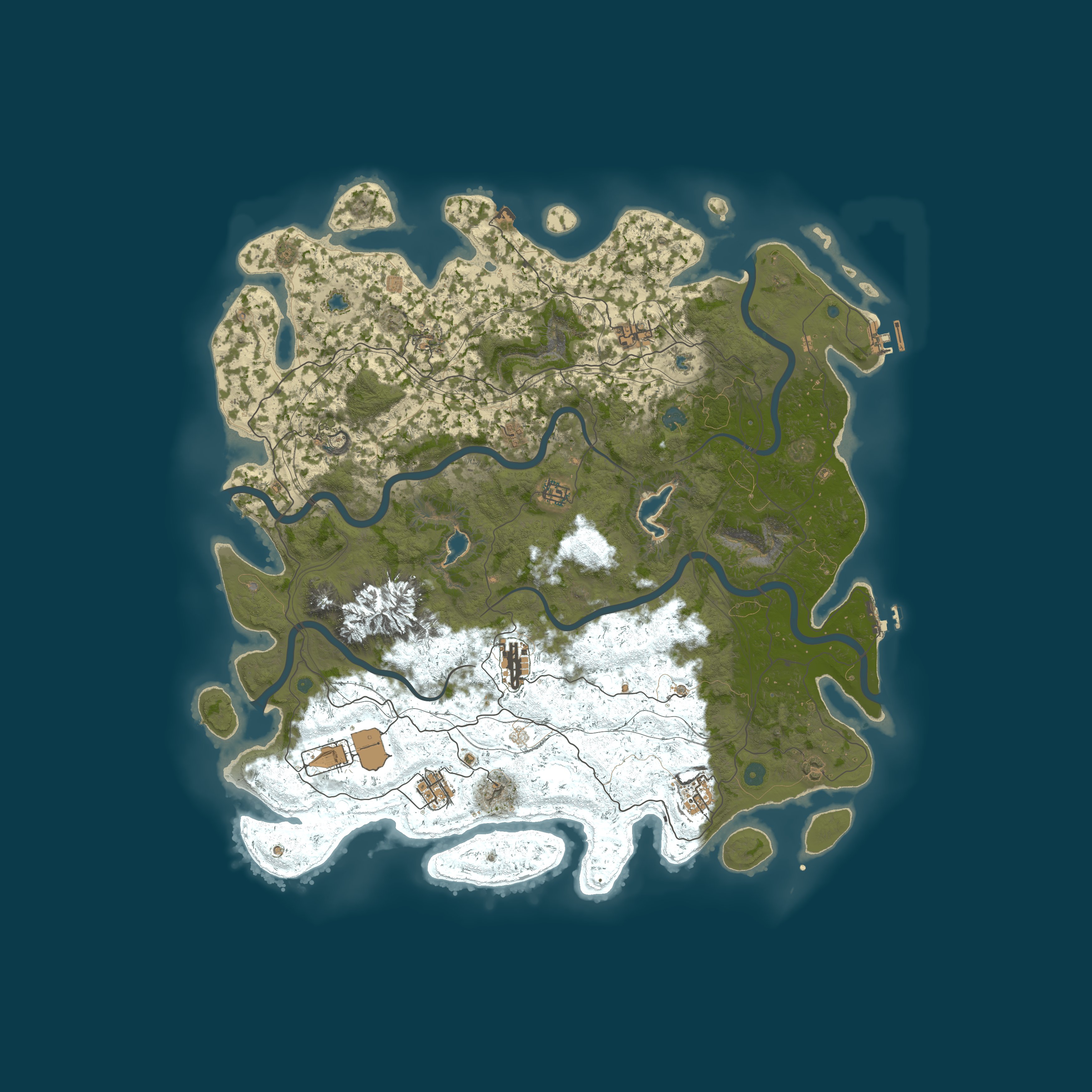 Map for RustGamingNation 100x PvE [Events|Purge|Zombies|SkillTree]