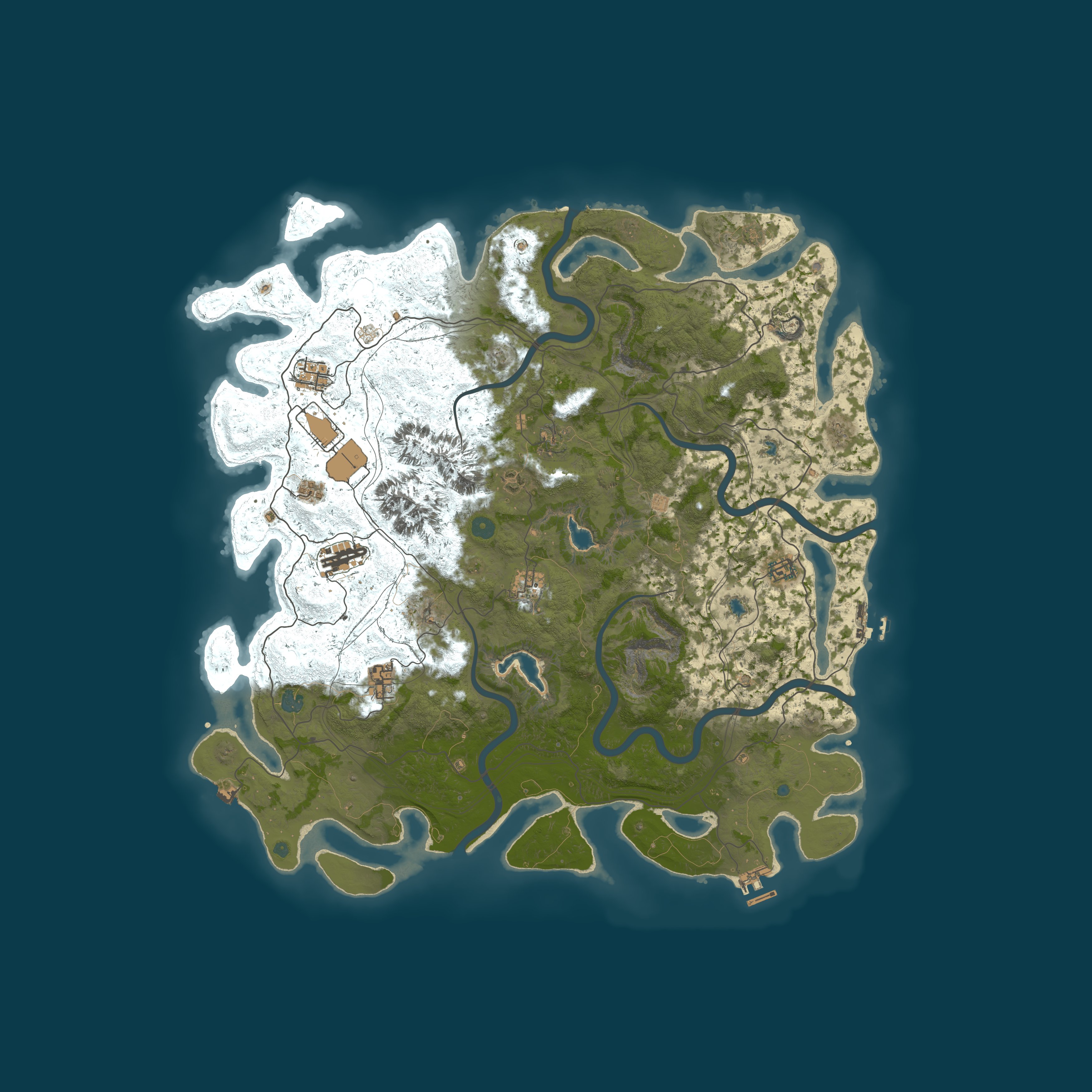 Map for Bigfoot Island