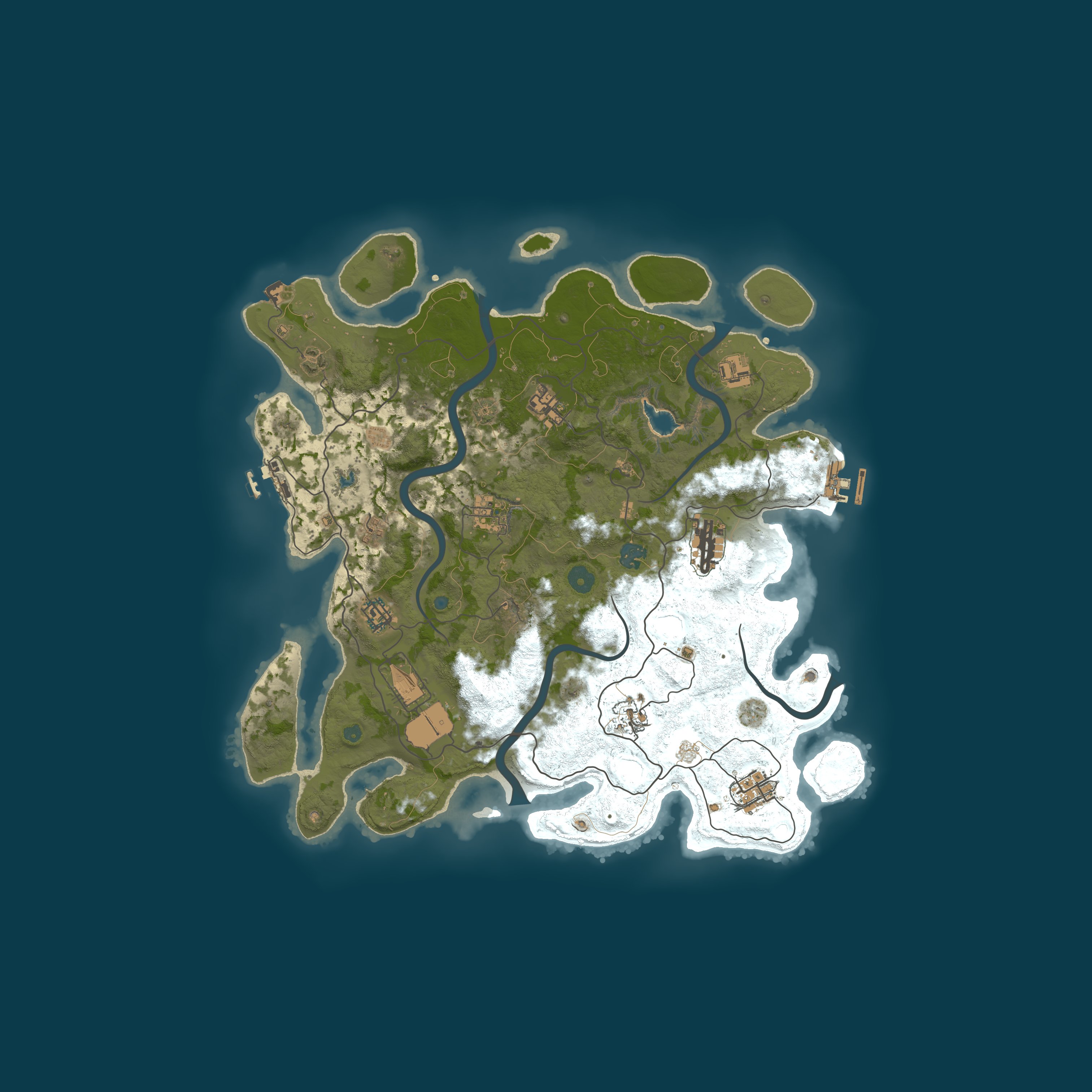 Procedural Map, size 4050, seed 308896906