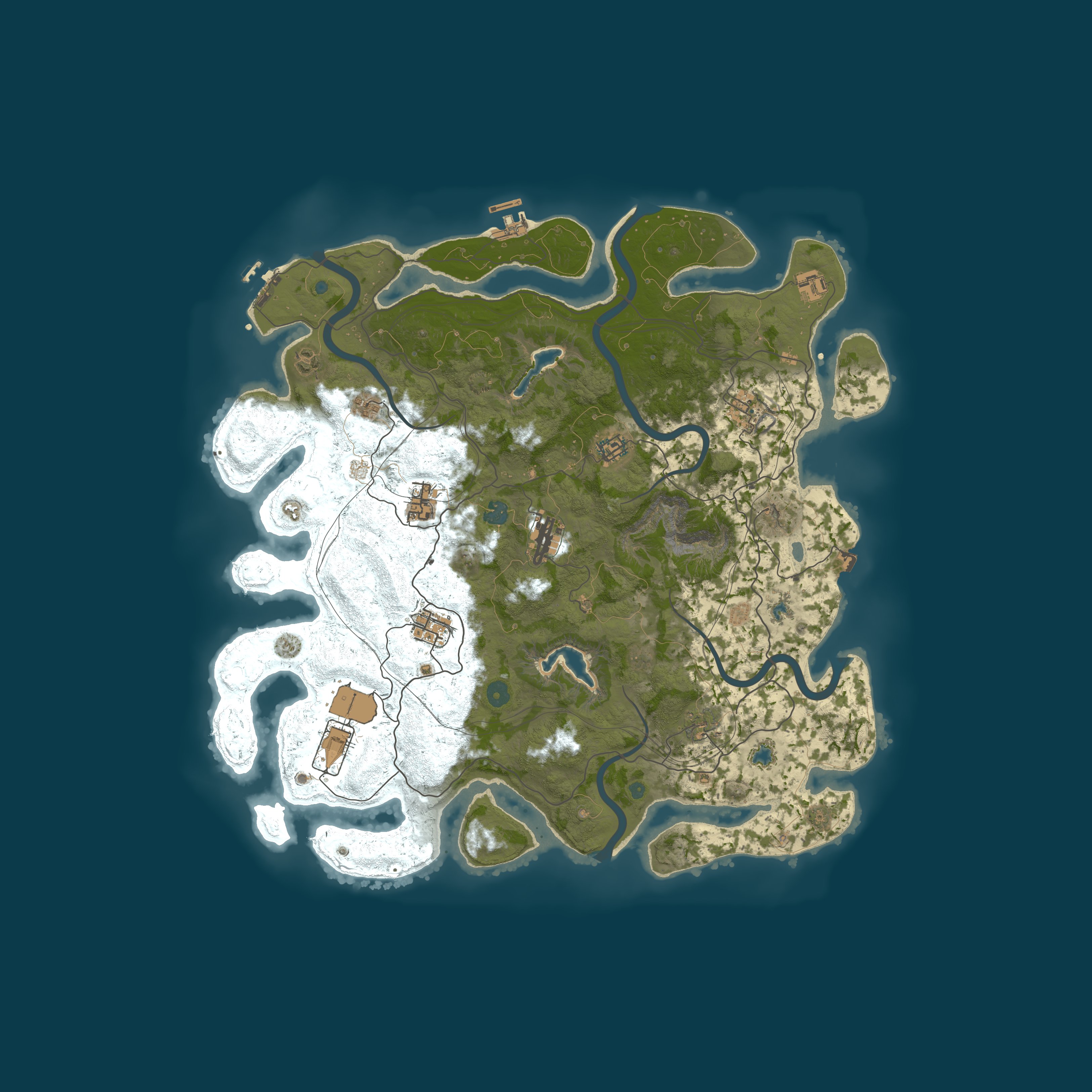 Map for Enchanted.gg EU 2x PvE | No Raiding/Killing | Noob Friendly