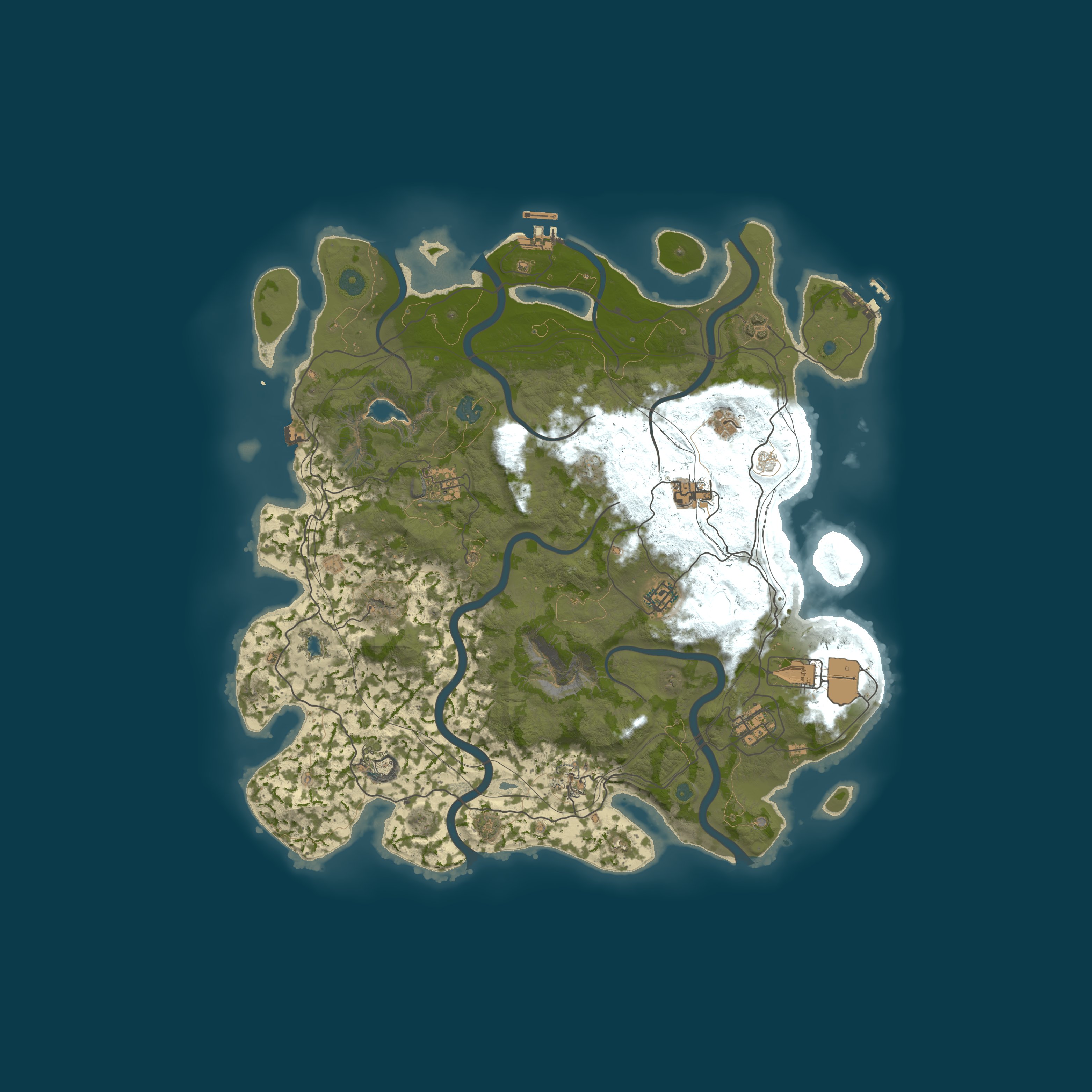 Map for RustroCity | PVE/PVP Zones, RP Friendly, Blood Moon + ICBM