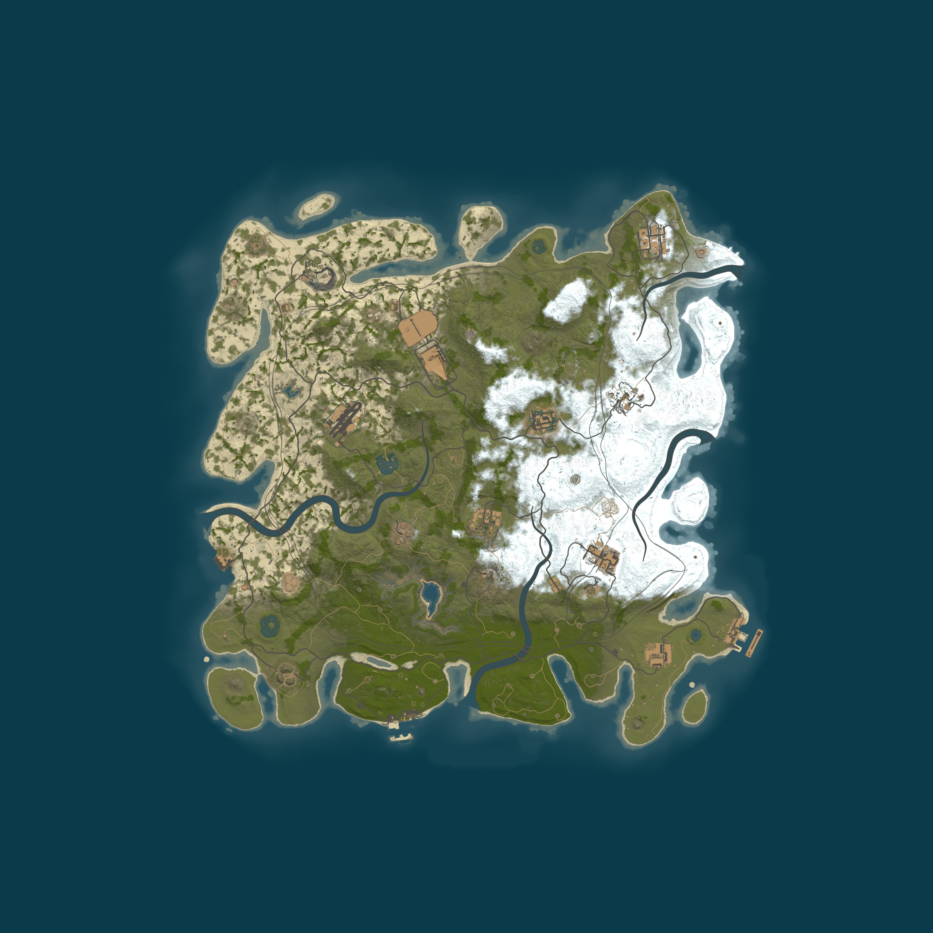 Procedural Map, size 4250, seed 1969915378