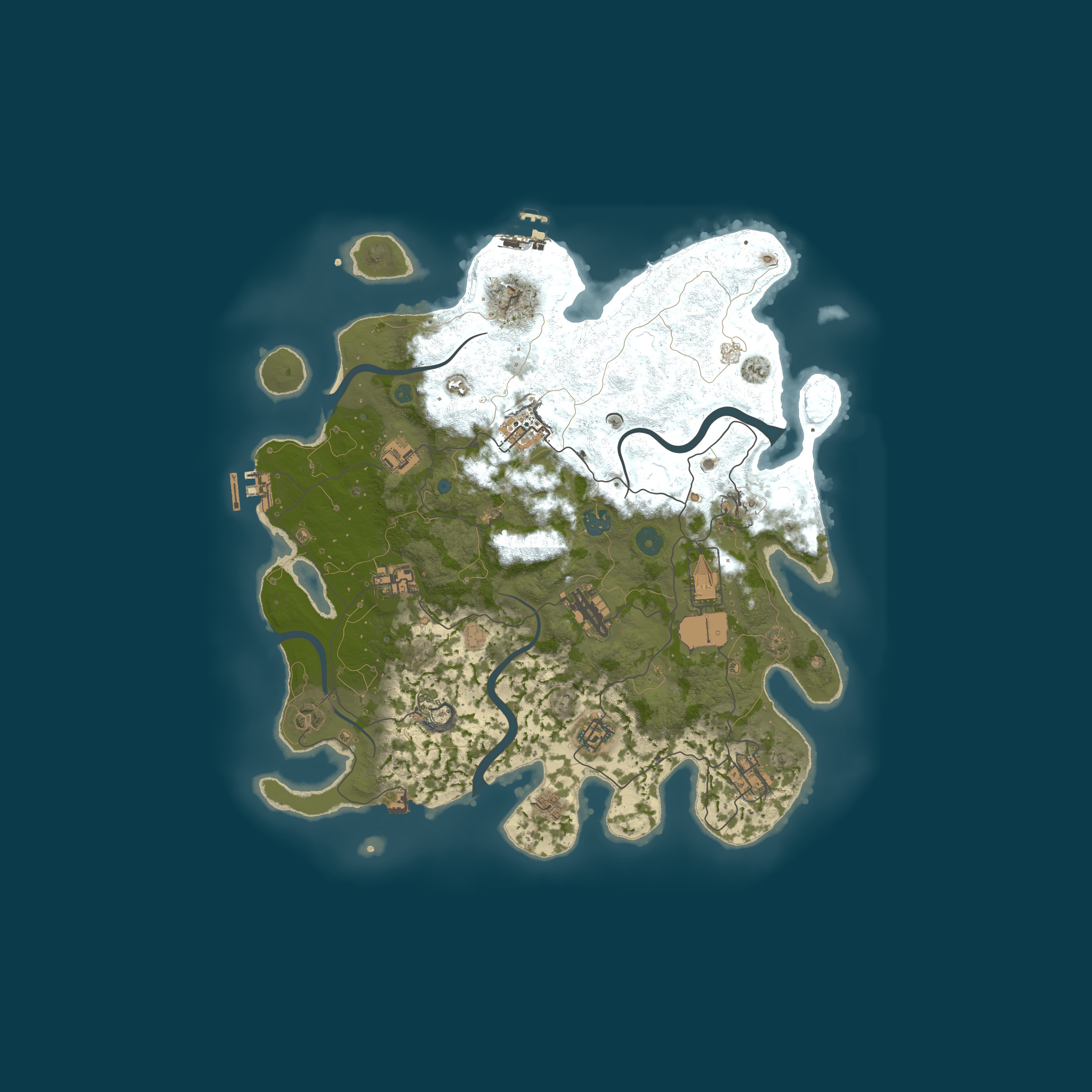 Procedural Map, size 3800, seed 165349751