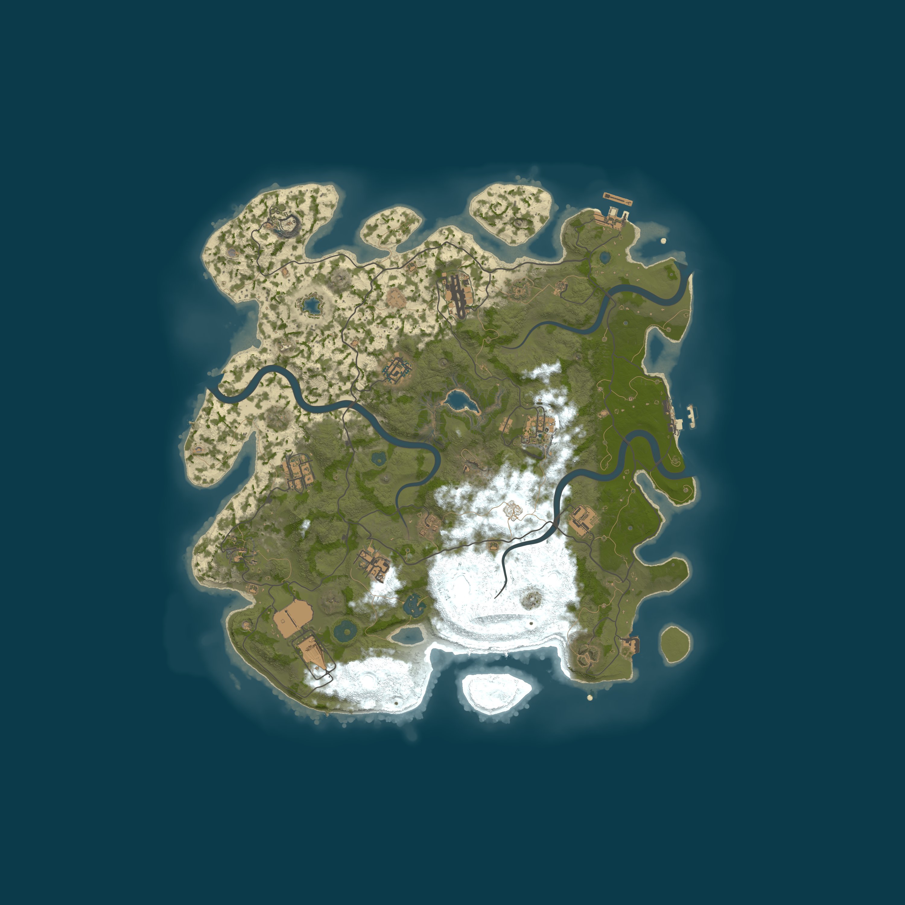 Map for EchoRust.co 2x Monthly |Solo/Duo/Trio/Quad| No BP Wipe