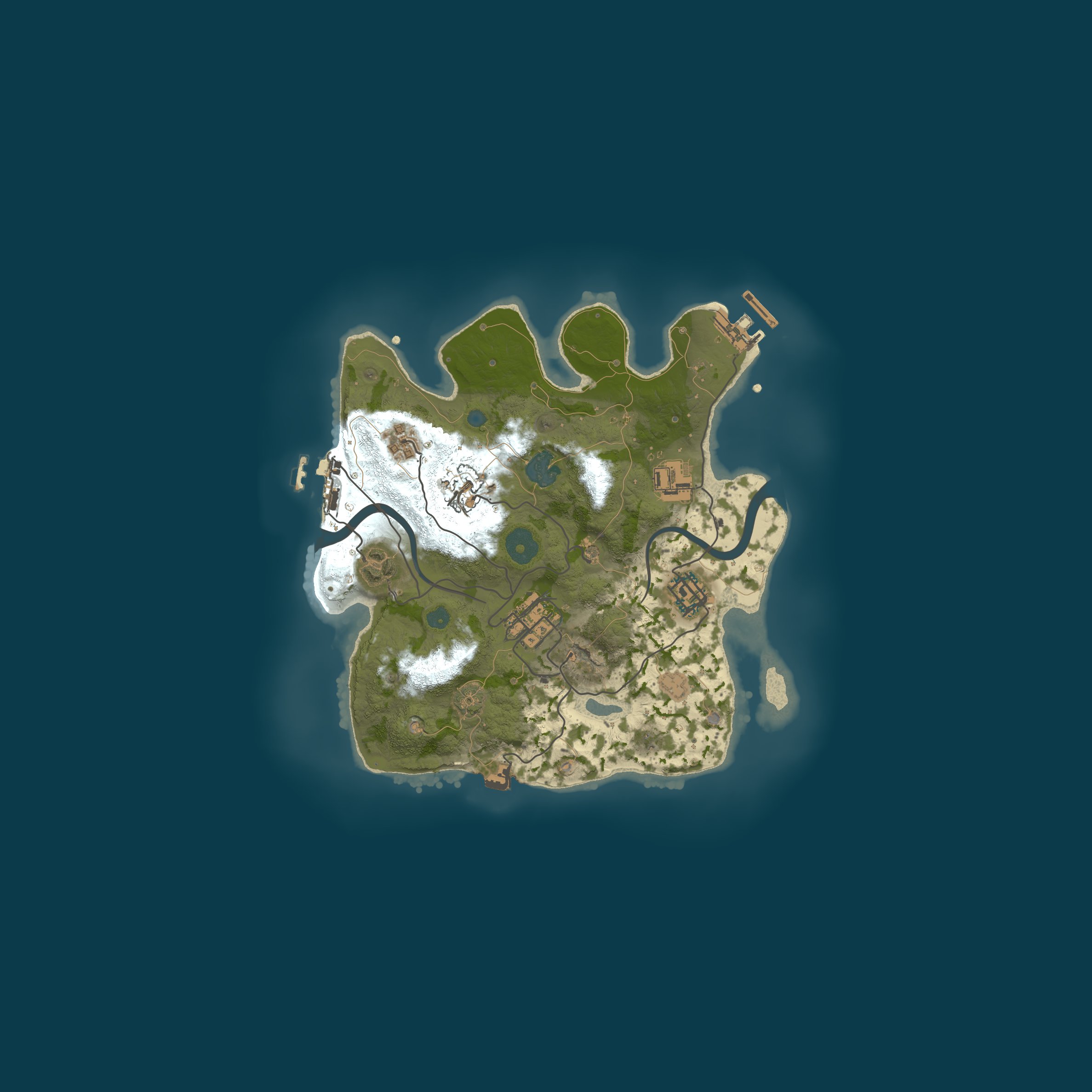 Procedural Map, size 2750, seed 458