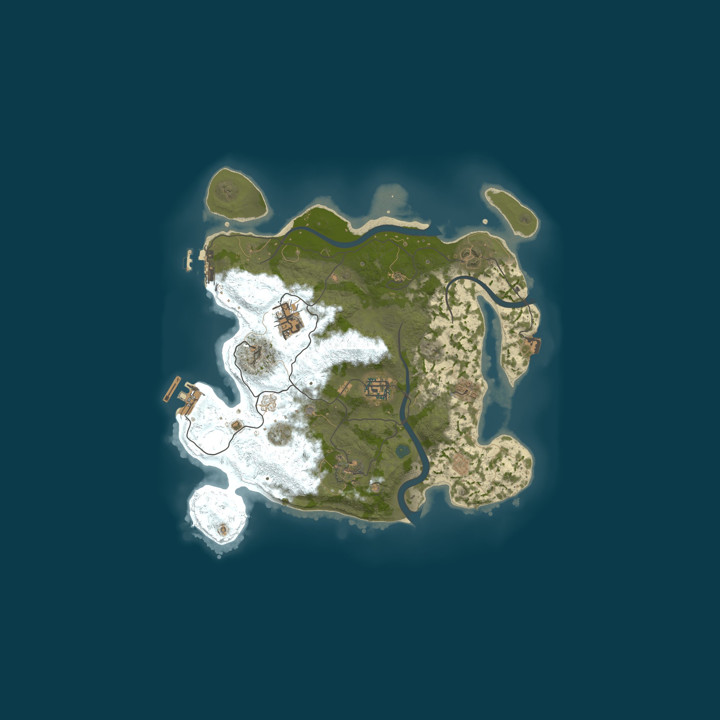 Map for Hunt Rust | DUO [ X2 | TP | KIT ] WIPE 08.05