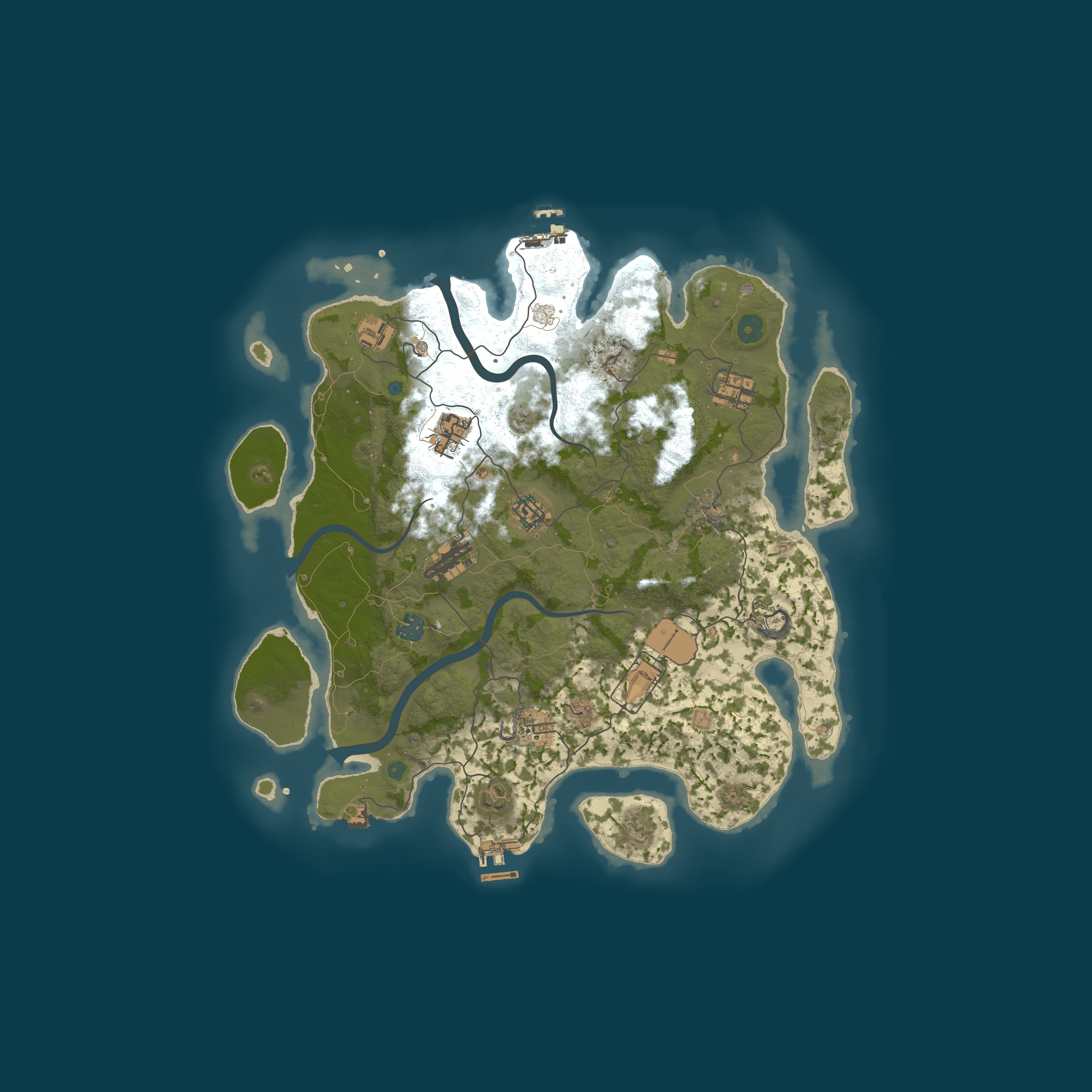Procedural Map, size 3800, seed 1356138729