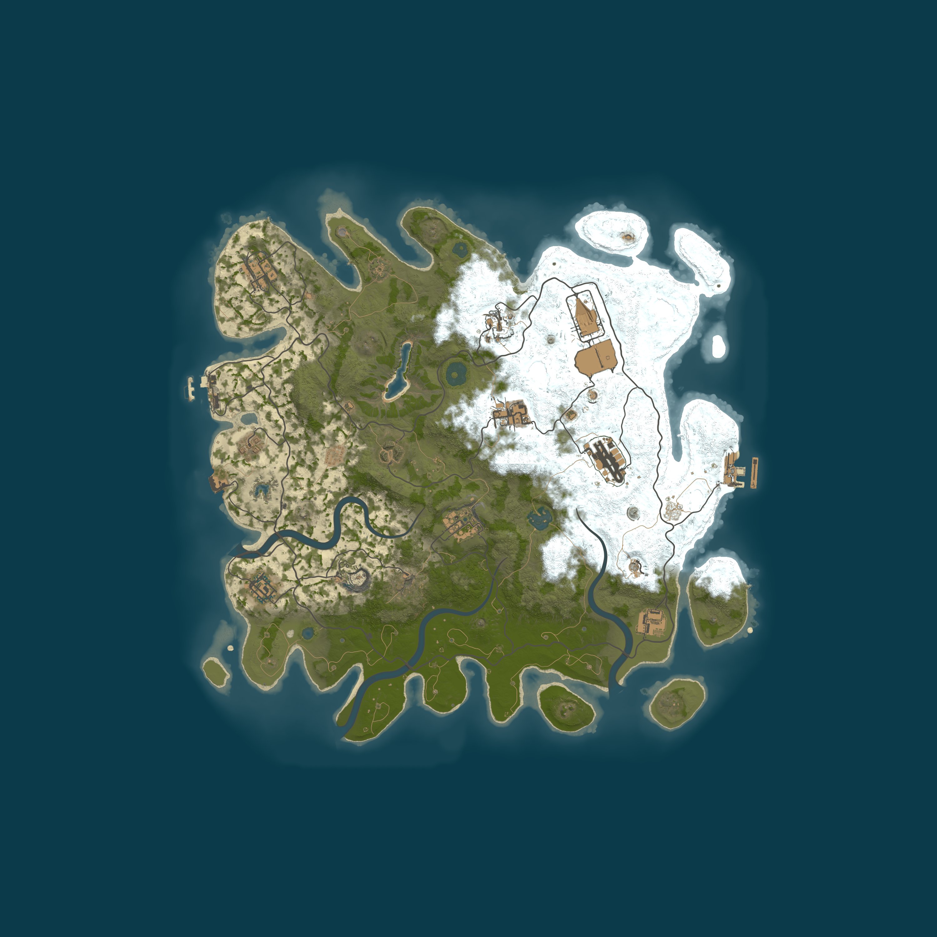 Procedural Map, size 4000, seed 432432