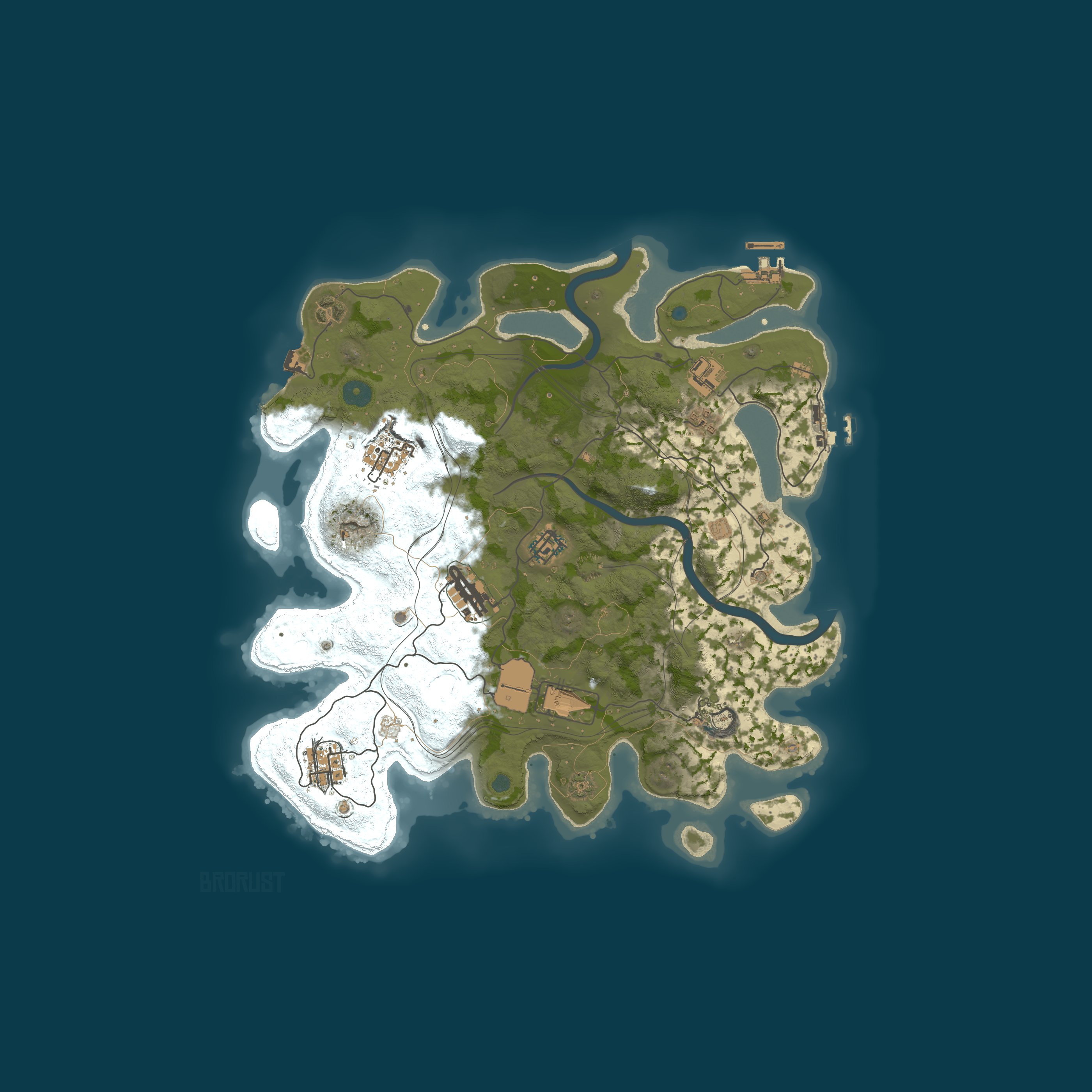 Rust map 3600/20207