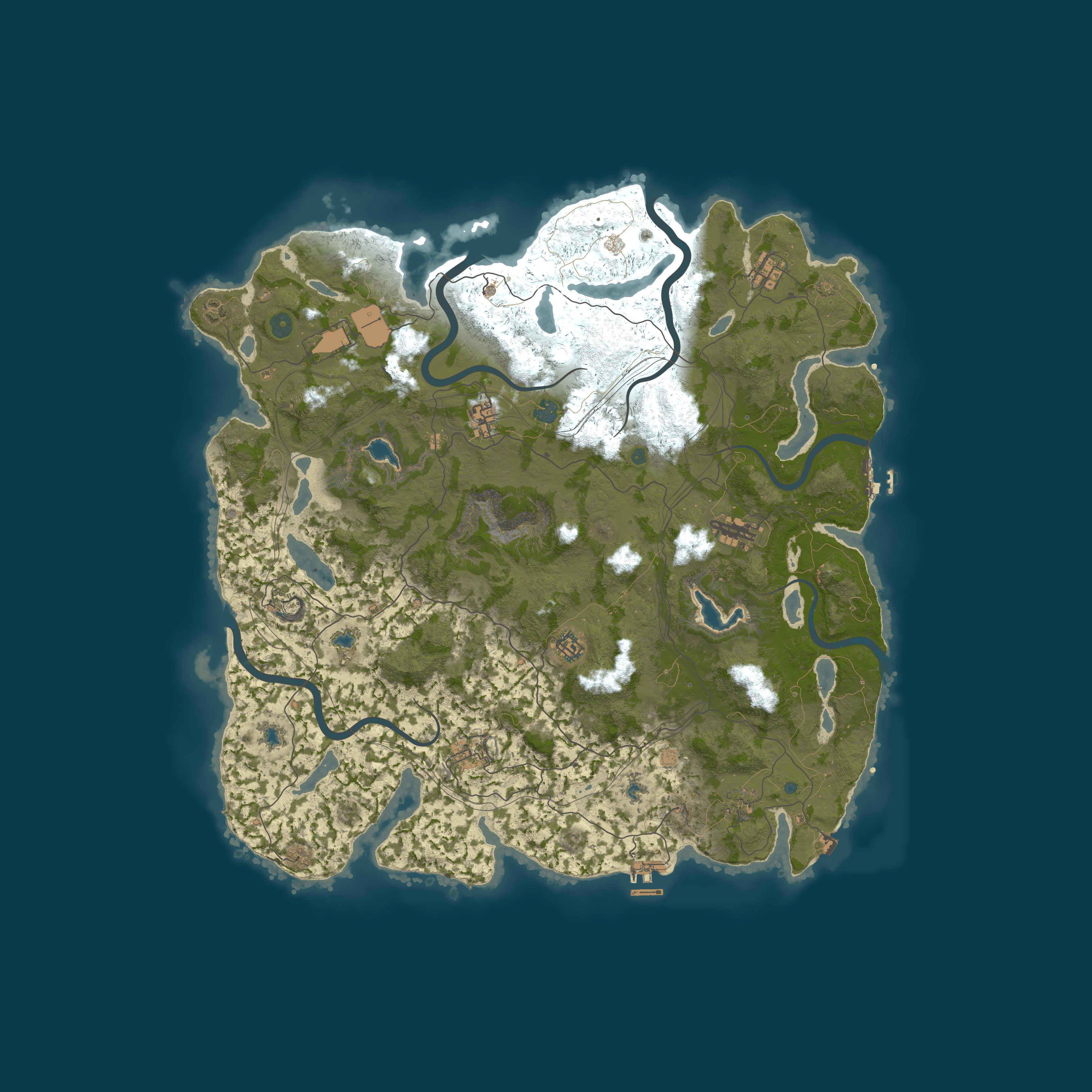 Map for Rust4Noobs | PvE 2x Vanilla+ 50% Monthly | No BP Wipe