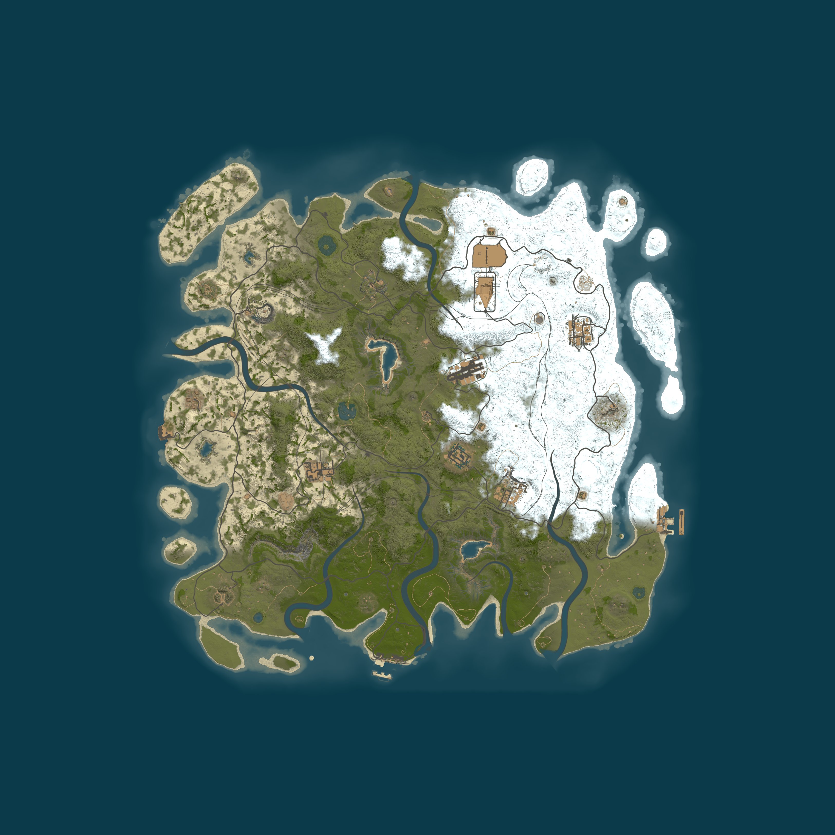 Map for NOOB FRIENDLY|NO OFFLINE|LOW UPKEEP|NO BP WIPE|PVP