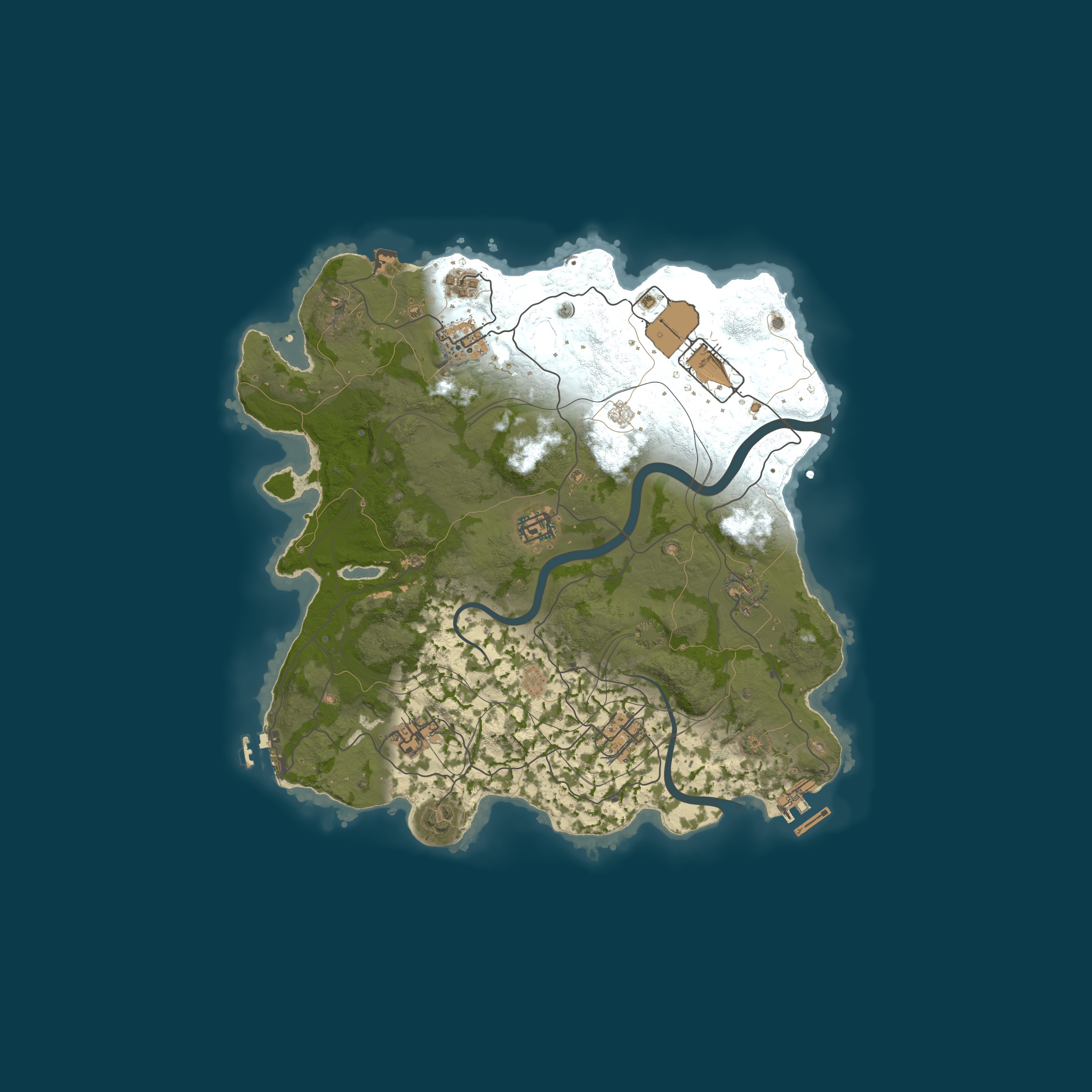 FPS+ LunaRust.com, size 3300, seed 1337