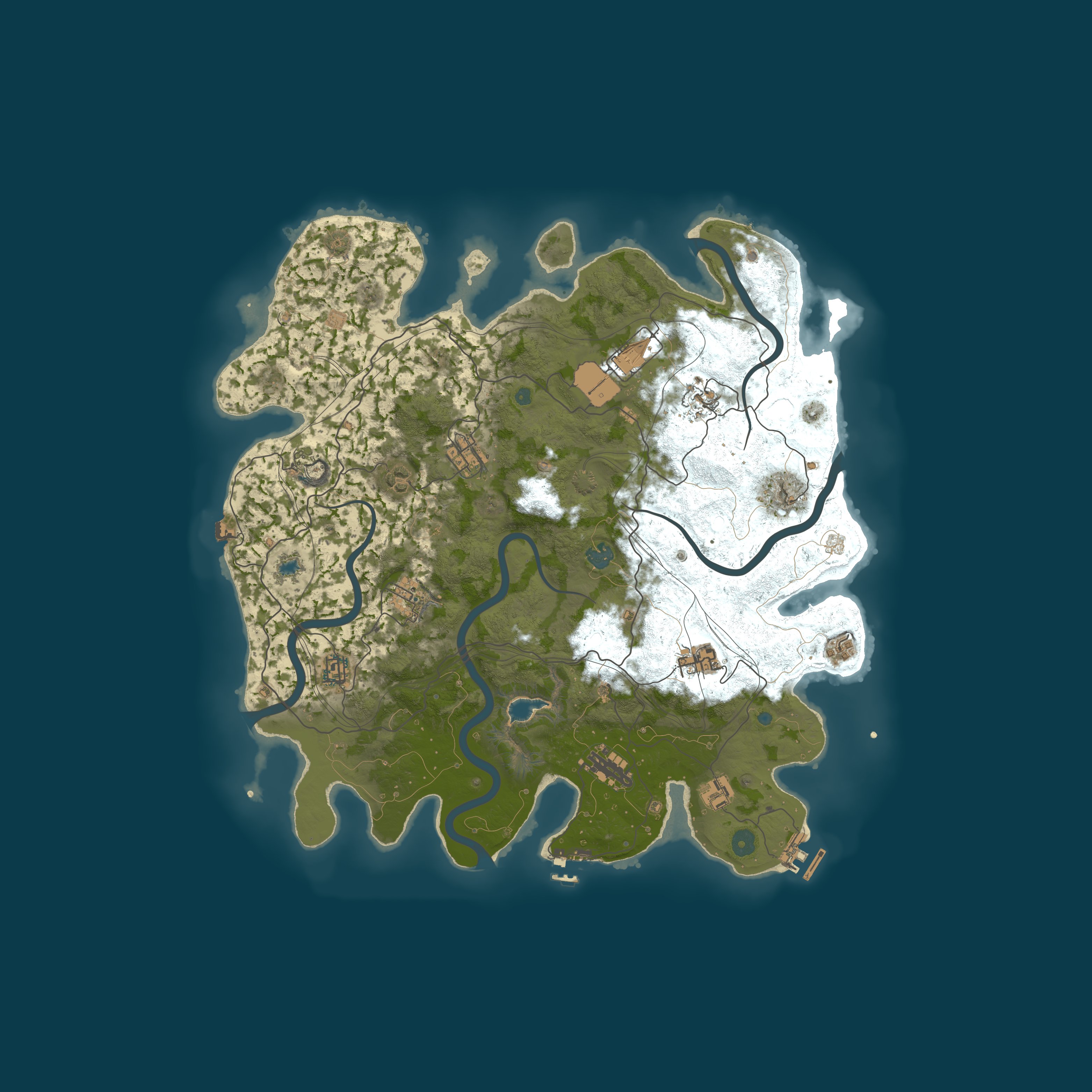 Procedural Map, size 4250, seed 1056017378