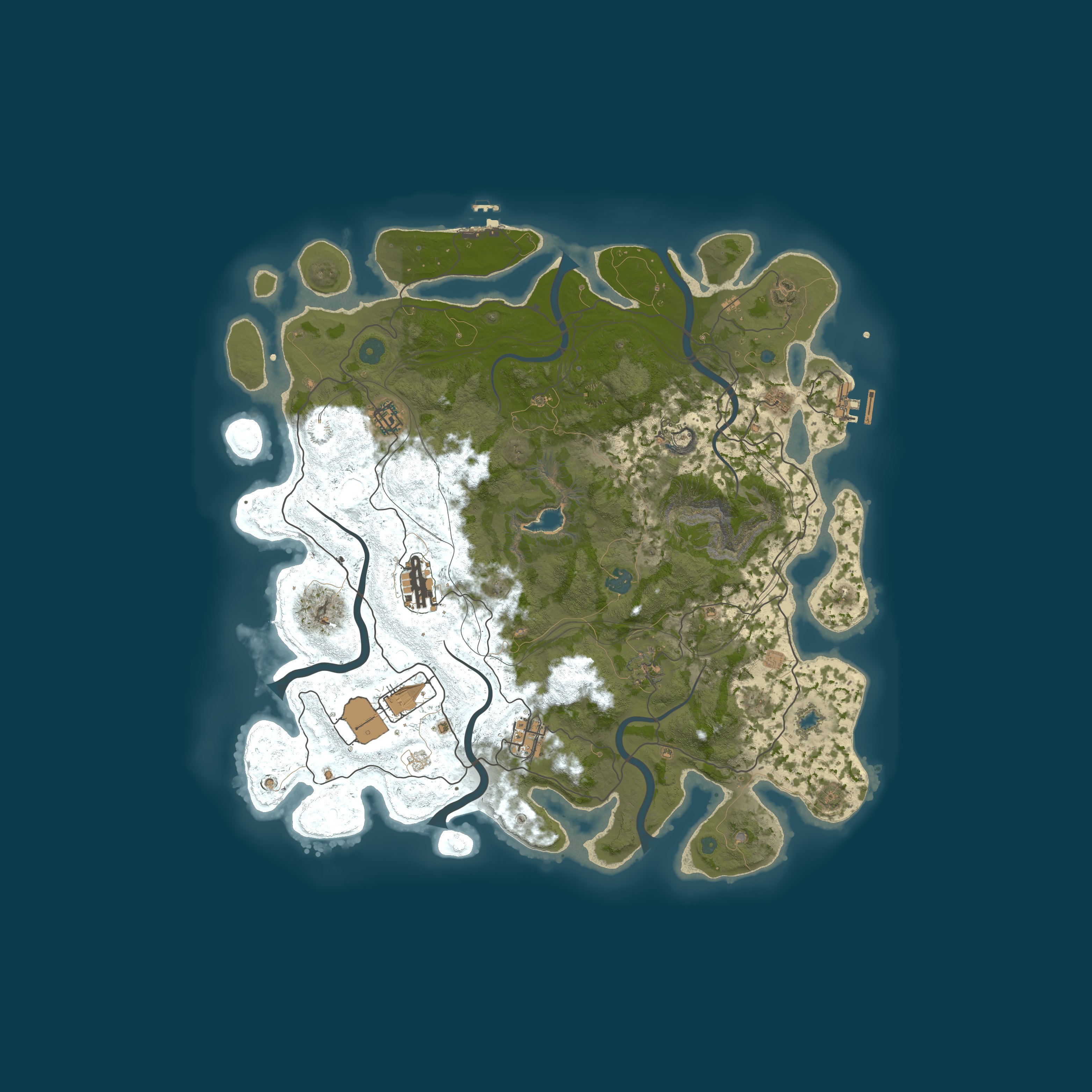 Map for UltimateRust.com - Zombie Land | Squad | x2 | Procedural | 08.0