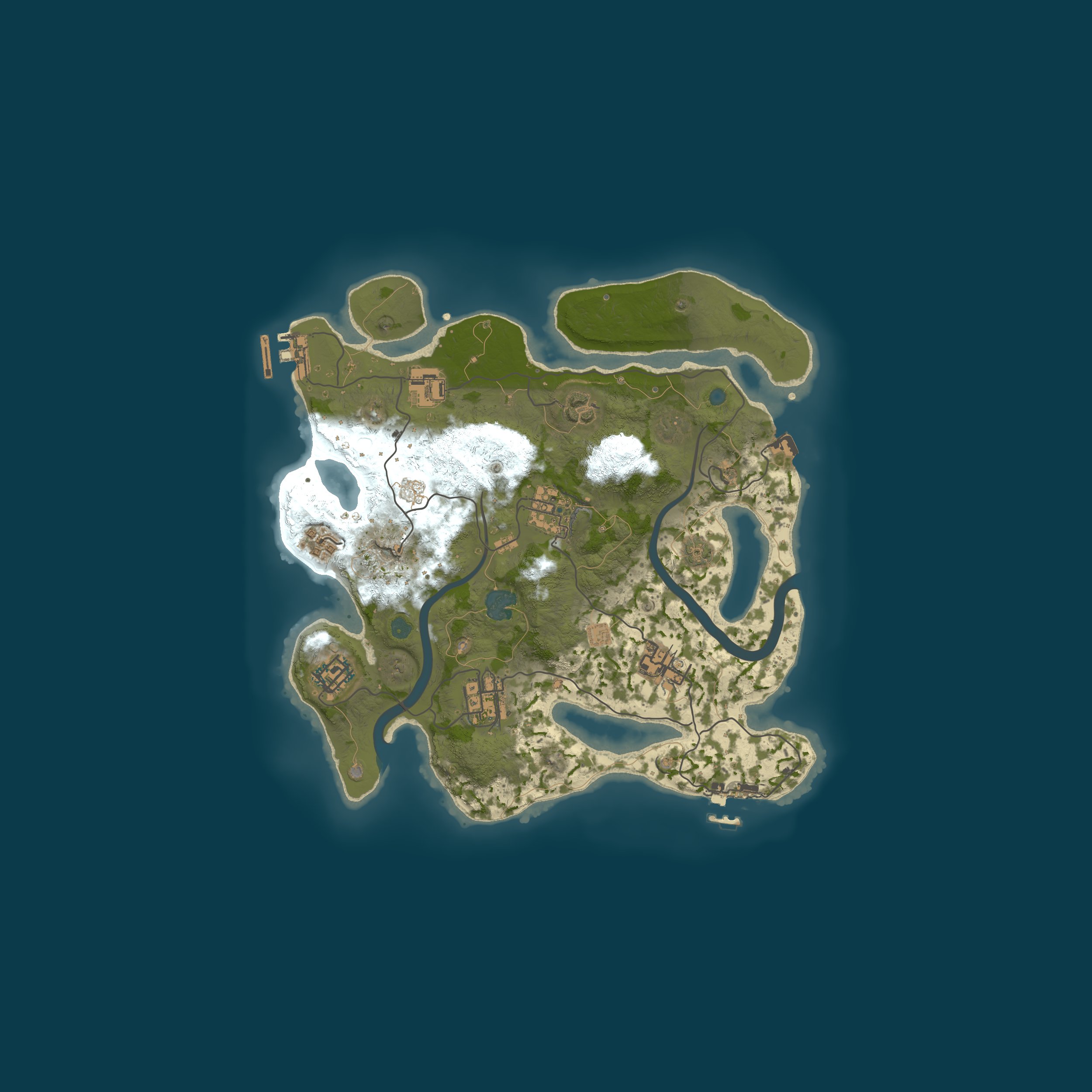 Procedural Map, size 3000, seed 1528090286