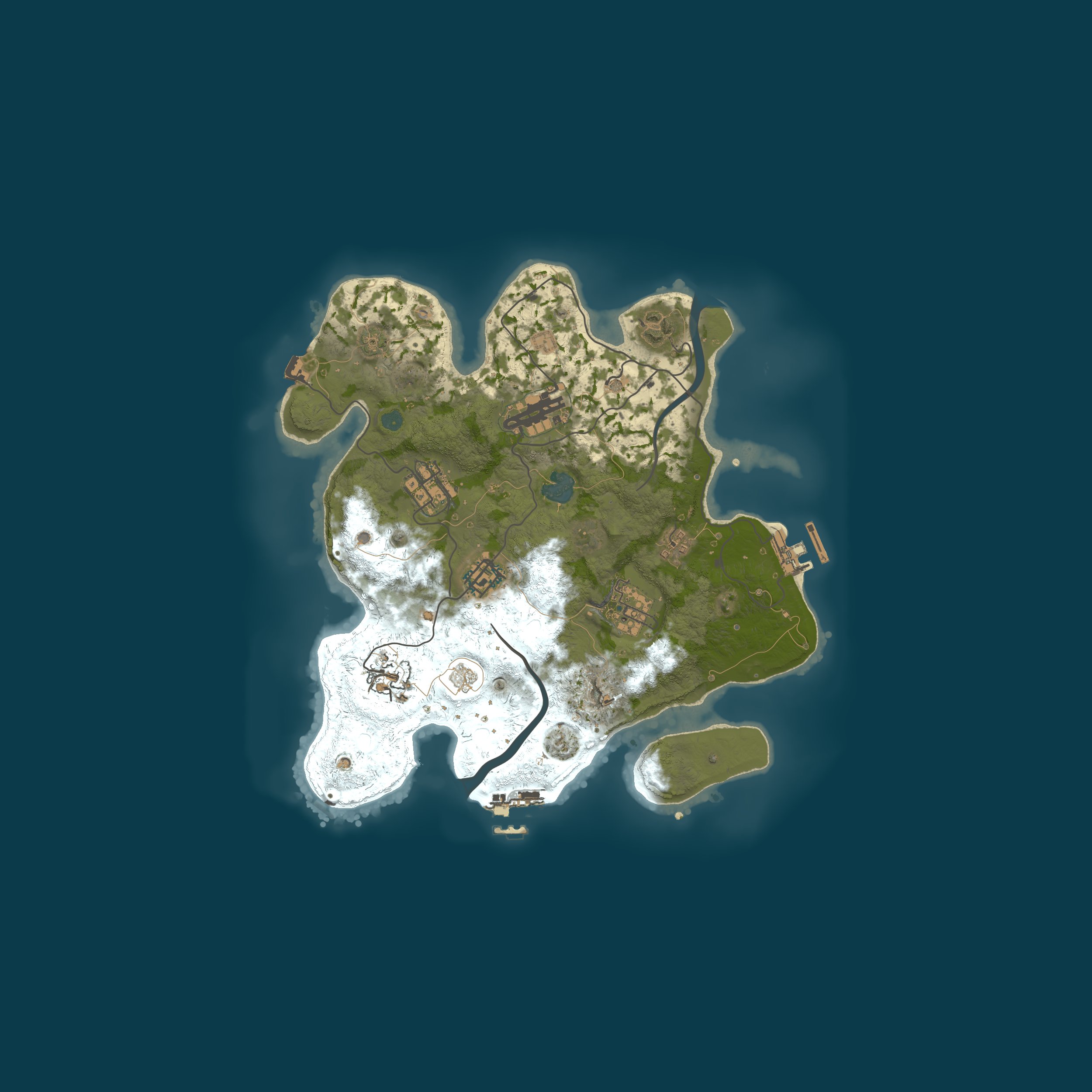 Procedural Map, size 3000, seed 1137927127