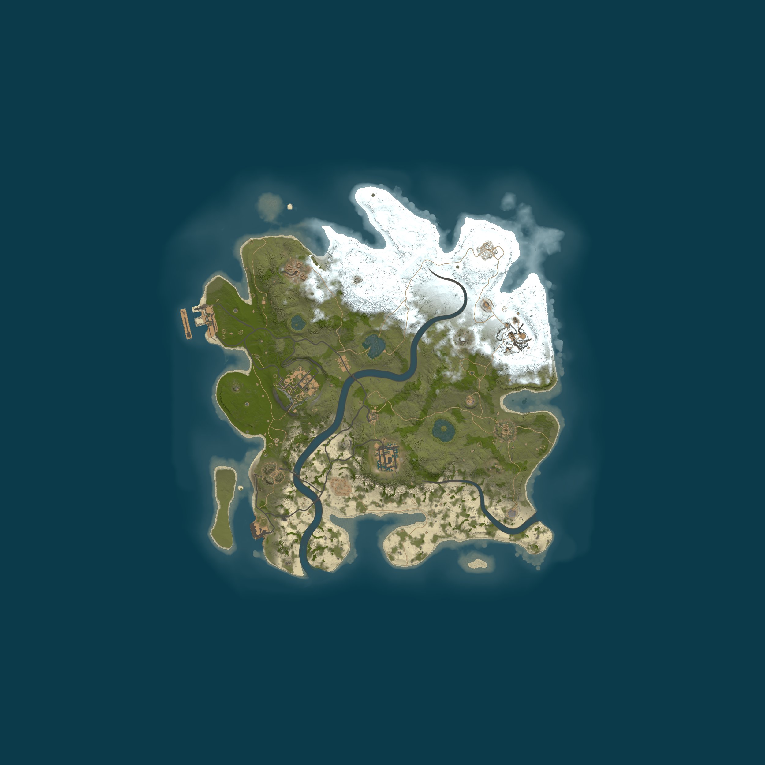 Map for A Shockbyte Rust Server