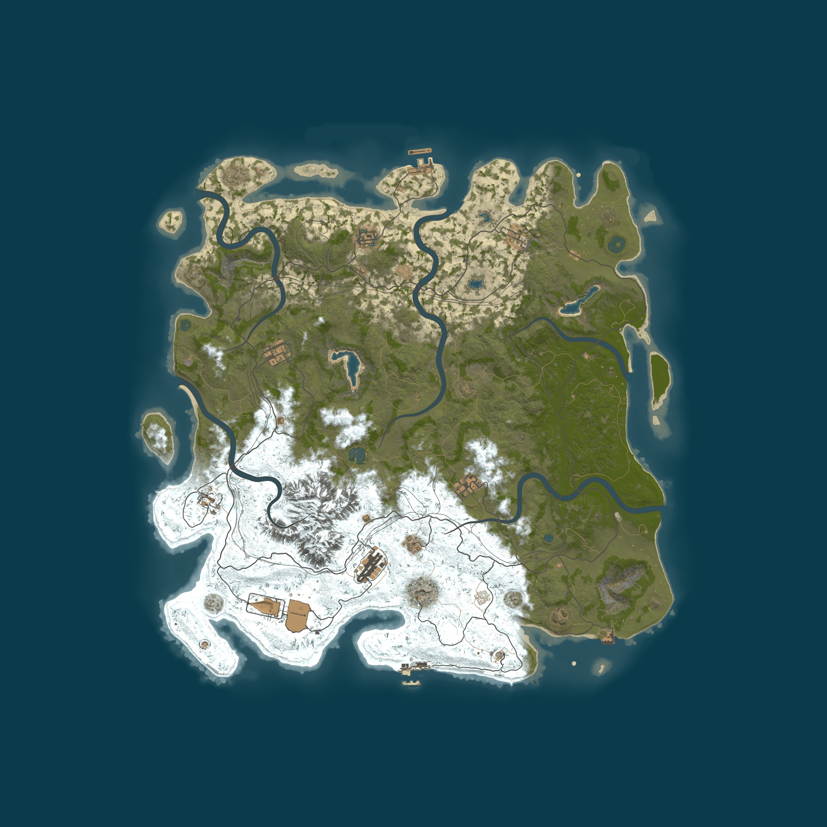 Map for A Shockbyte Rust Server