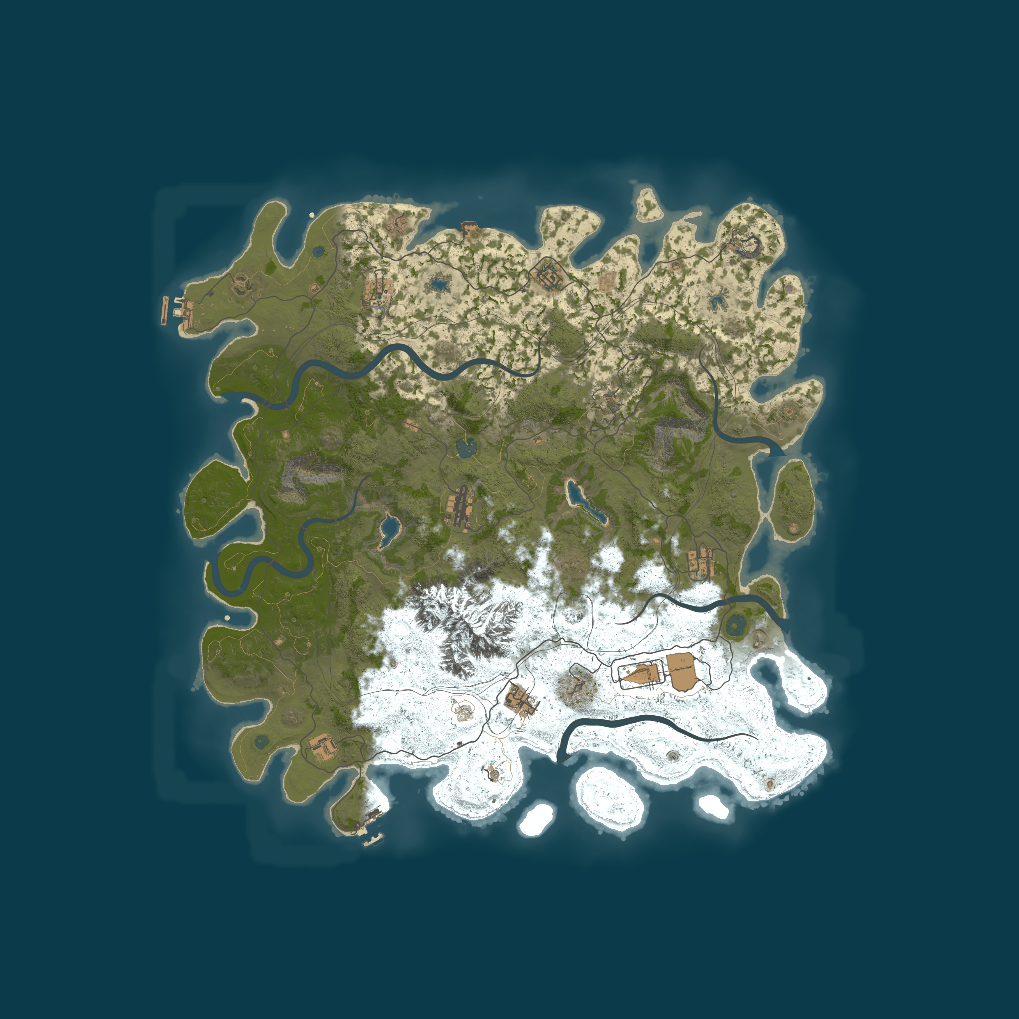 Procedural Map, size 5000, seed 3473475