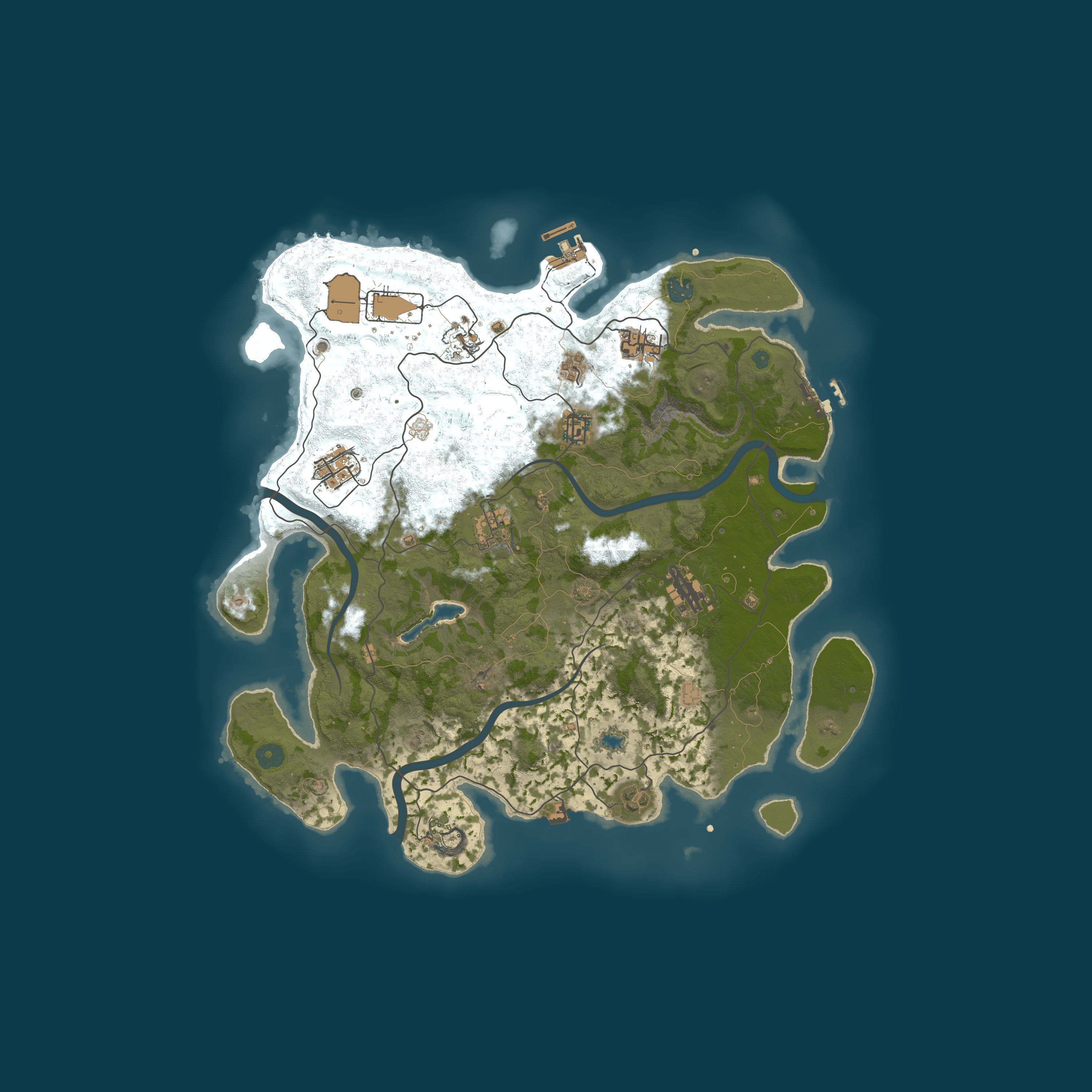 Map for 纯情逍楚南的RUST之旅|萌新|纯净|无插件|仿官|