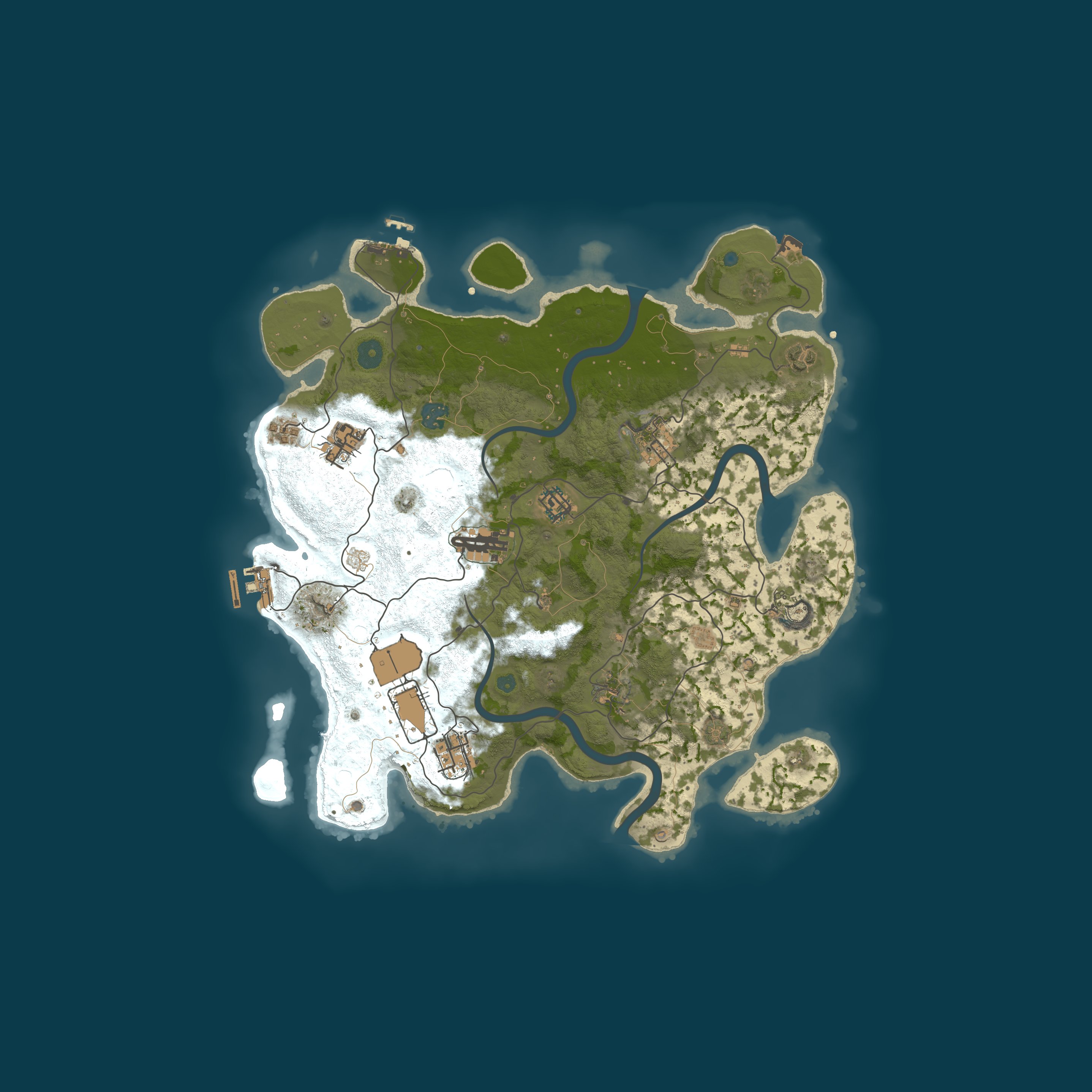 Map for №[2] D2S Chaotica PvE 1000 Zombies|Raidable Bases|Monthly|Sho