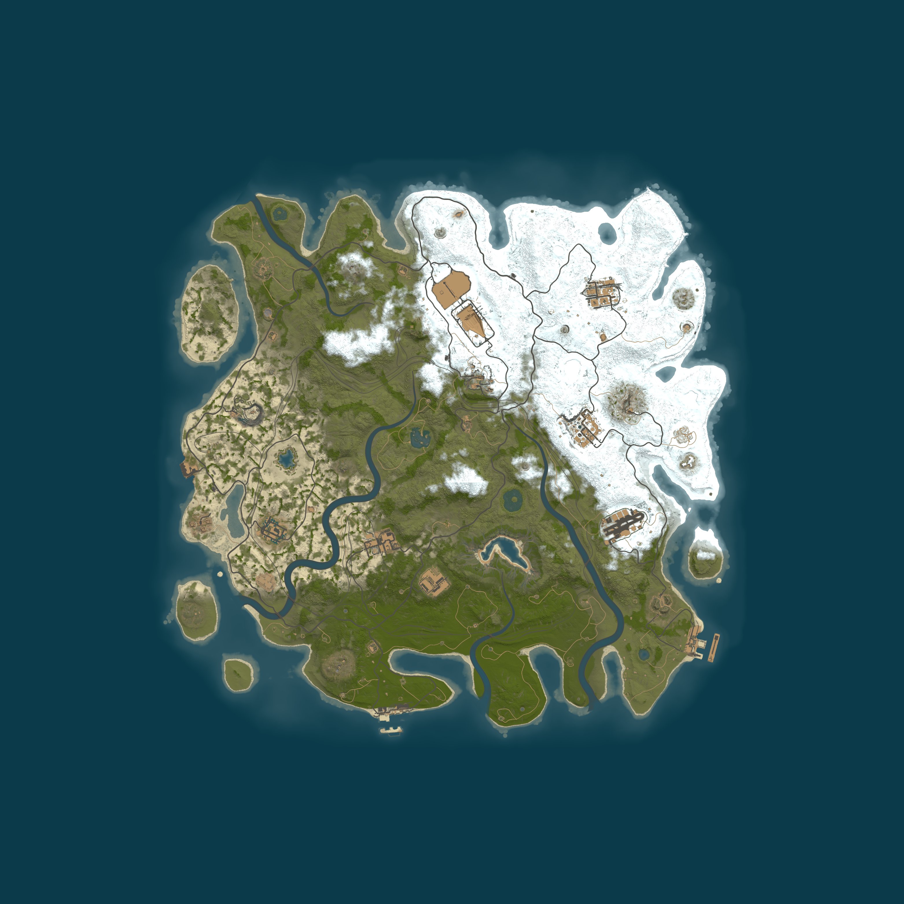 Procedural Map, size 4250, seed 19940224