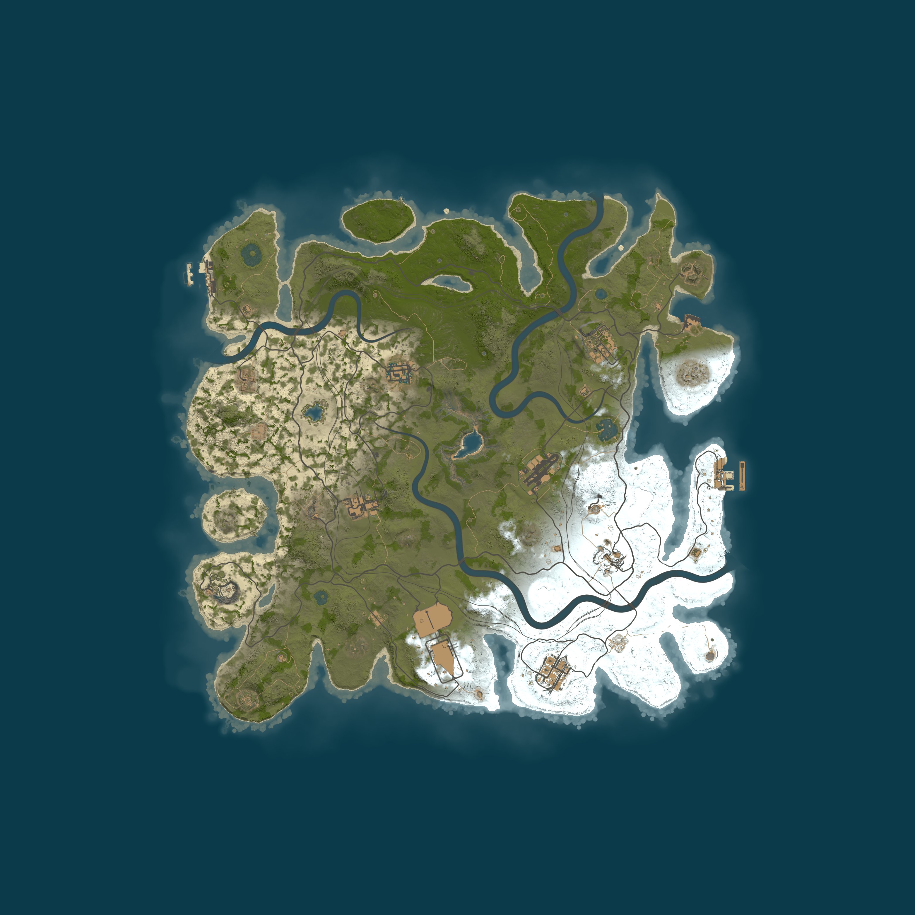 Map for VANILLA 2x2 | GGRust #6 | Вечные изучения