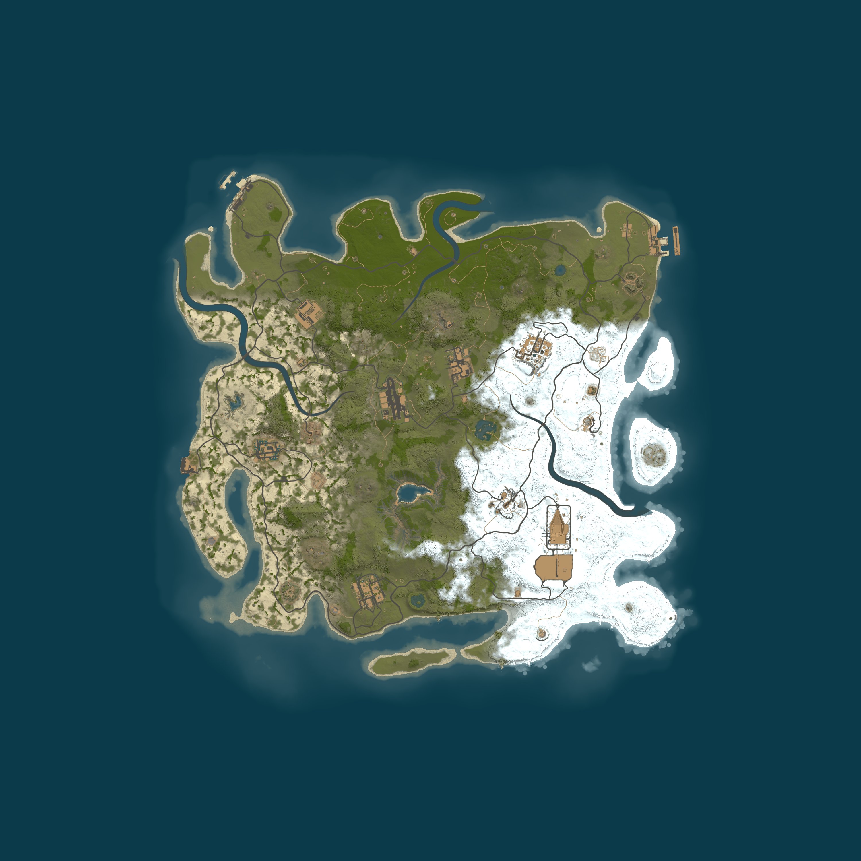 Procedural Map, size 4000, seed 2469956