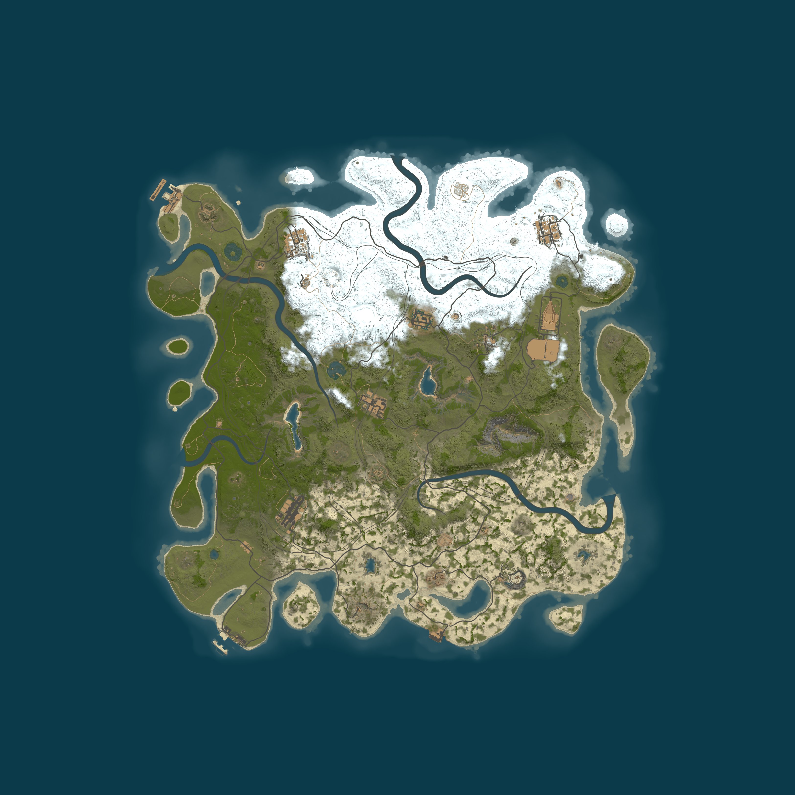 Map for Enchanted.gg EU 10x PvE | No Raiding/Killing | Noob Friendly
