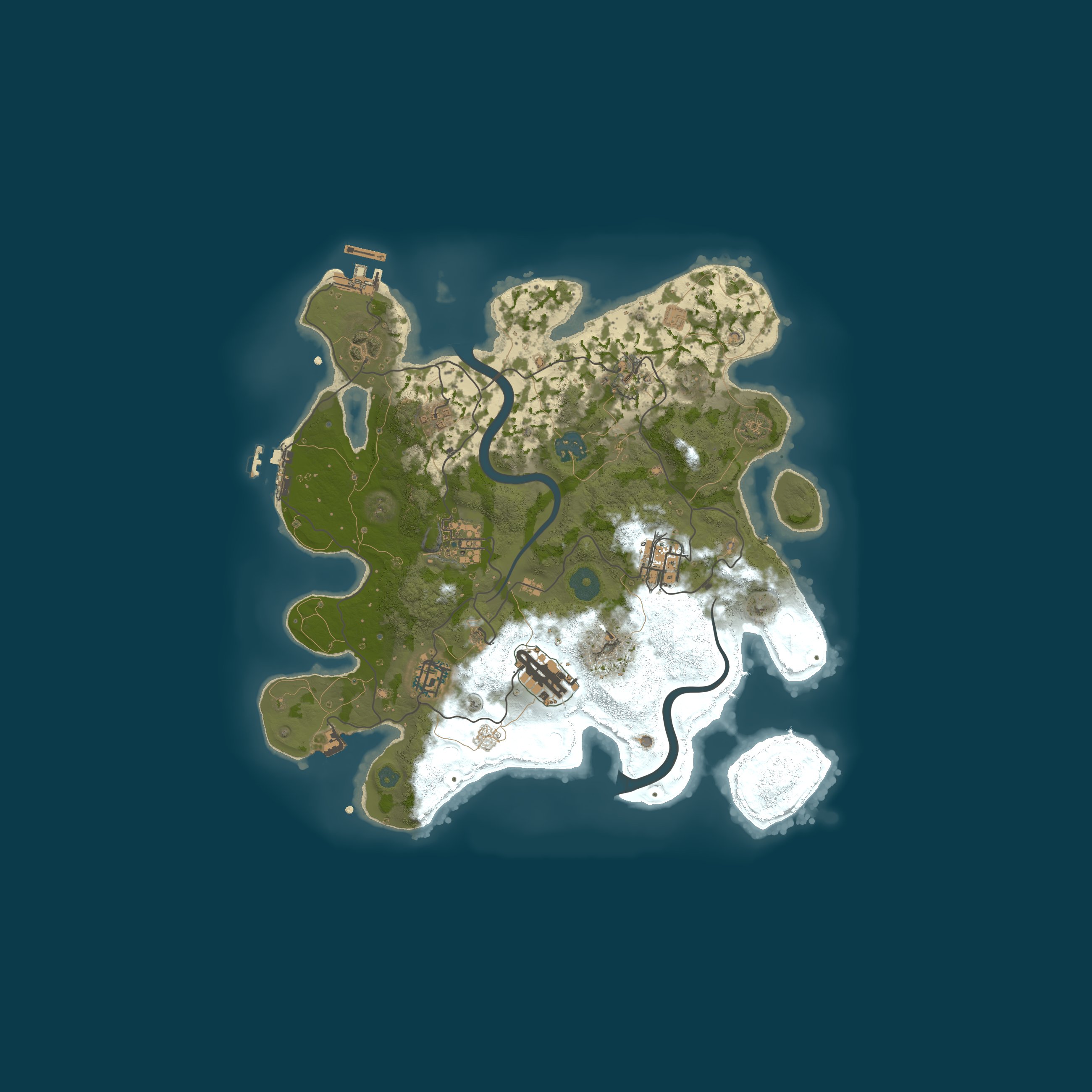 Procedural Map, size 3200, seed 1308079613