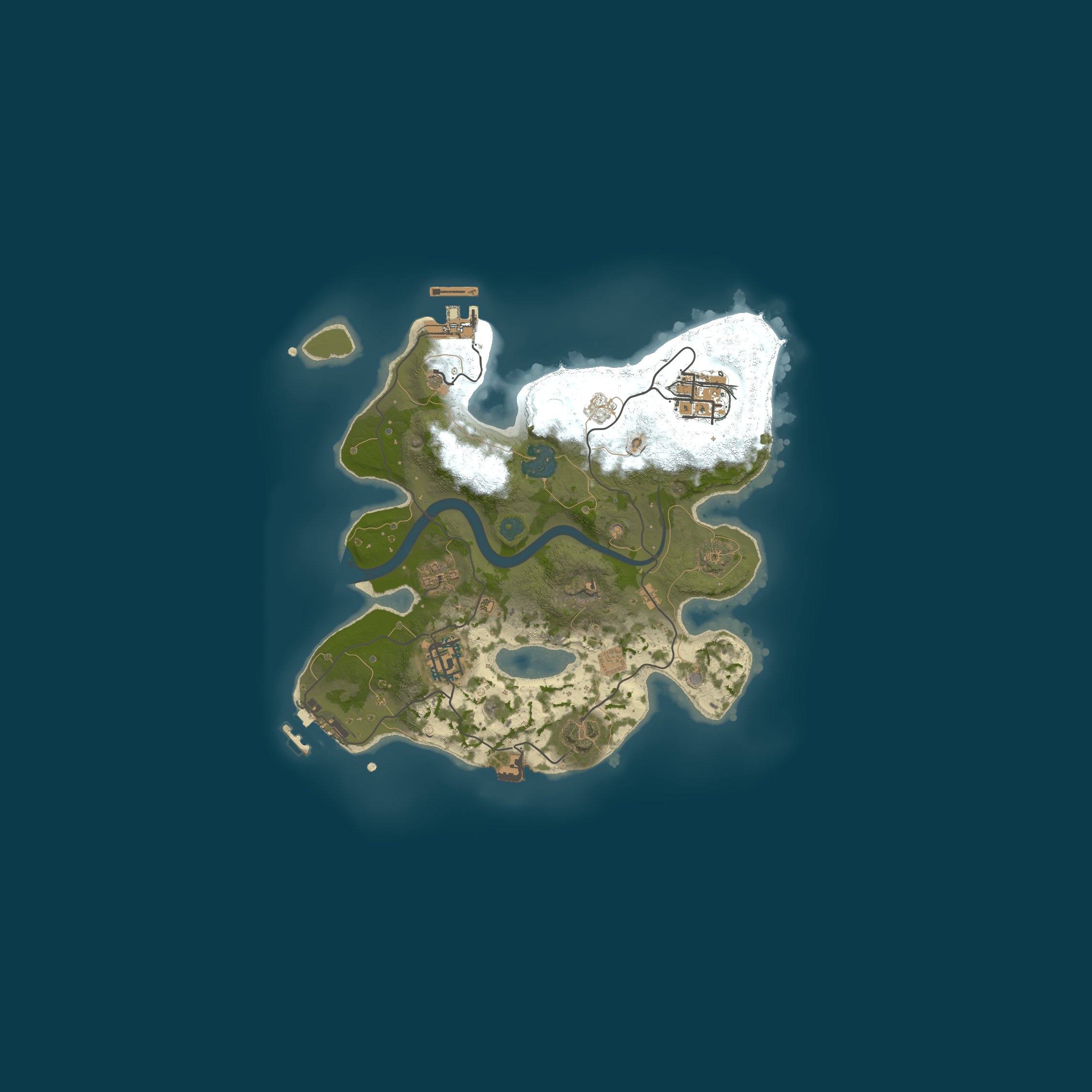 Procedural Map, size 2500, seed 748291703