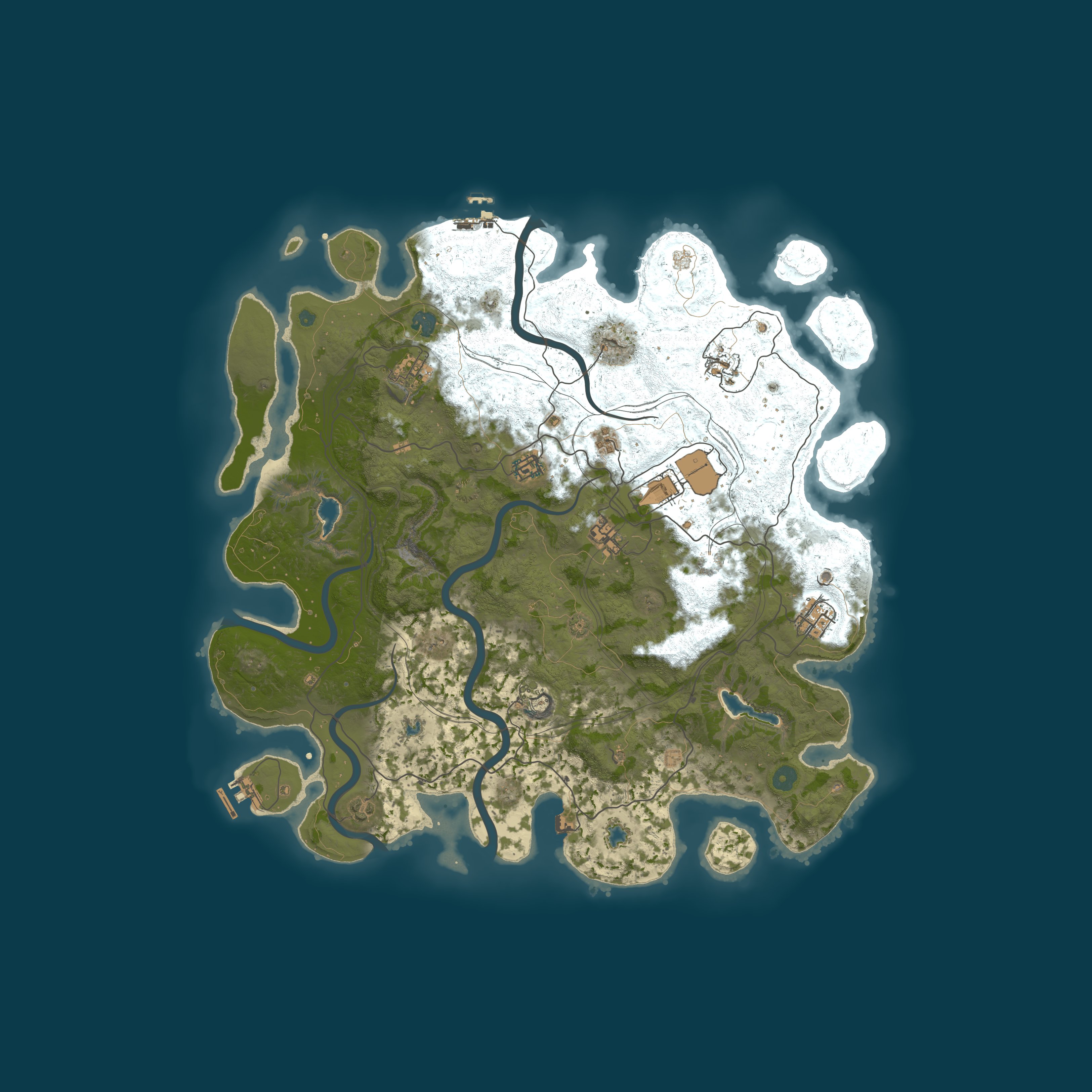 Map for Fredplayspoker PvE 1.00x | NO KOS | SafeZones | Events