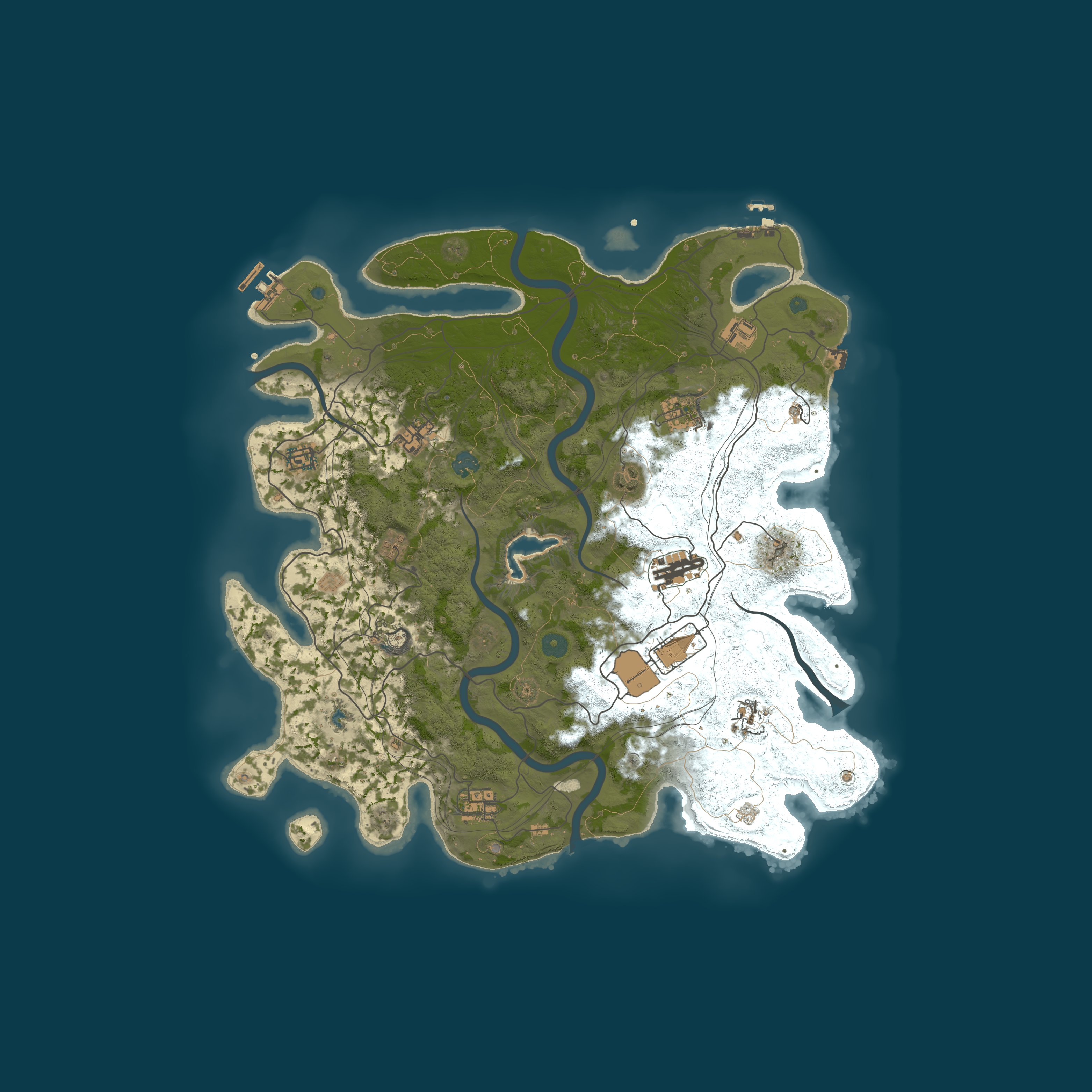 Procedural Map, size 4250, seed 1312240690