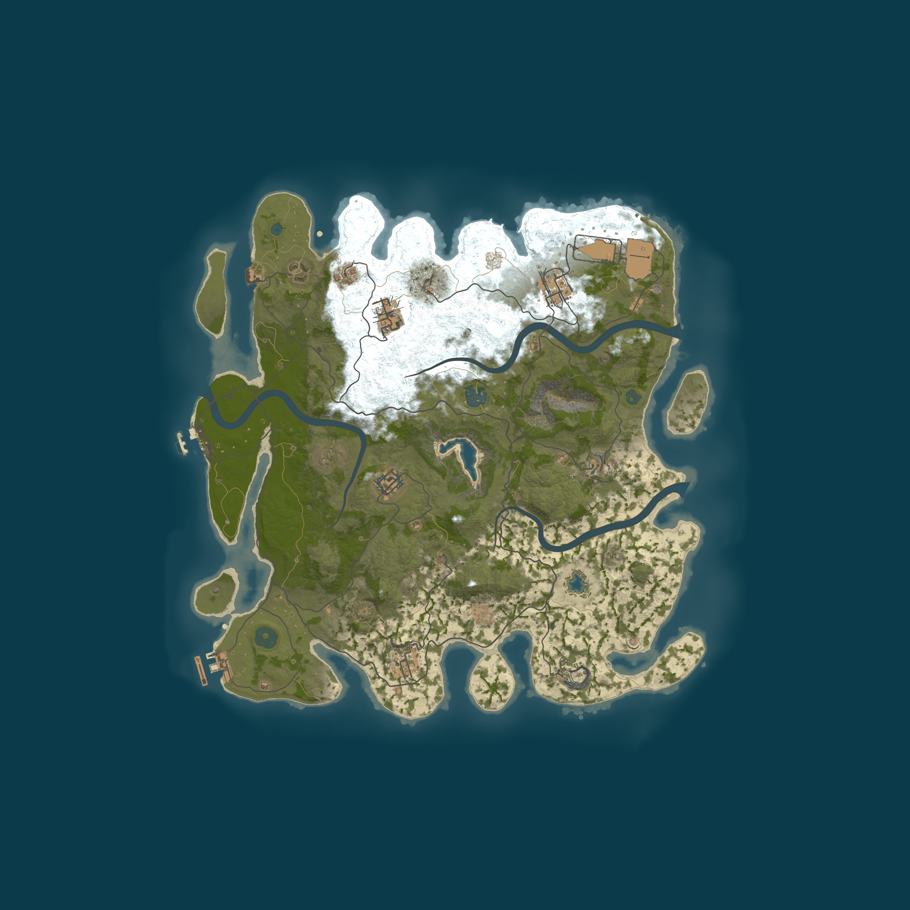 Map for Misfits PVE 3x |Backpacks|Skill Tree|Raidable Bases|Quests|Kits