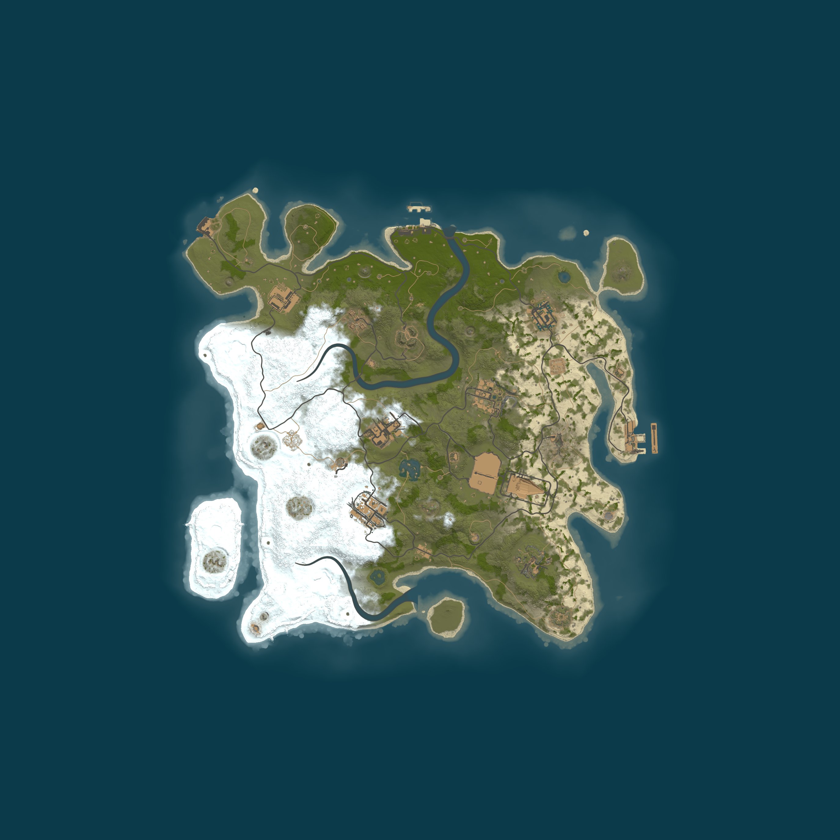 Procedural Map, size 3500, seed 5805762