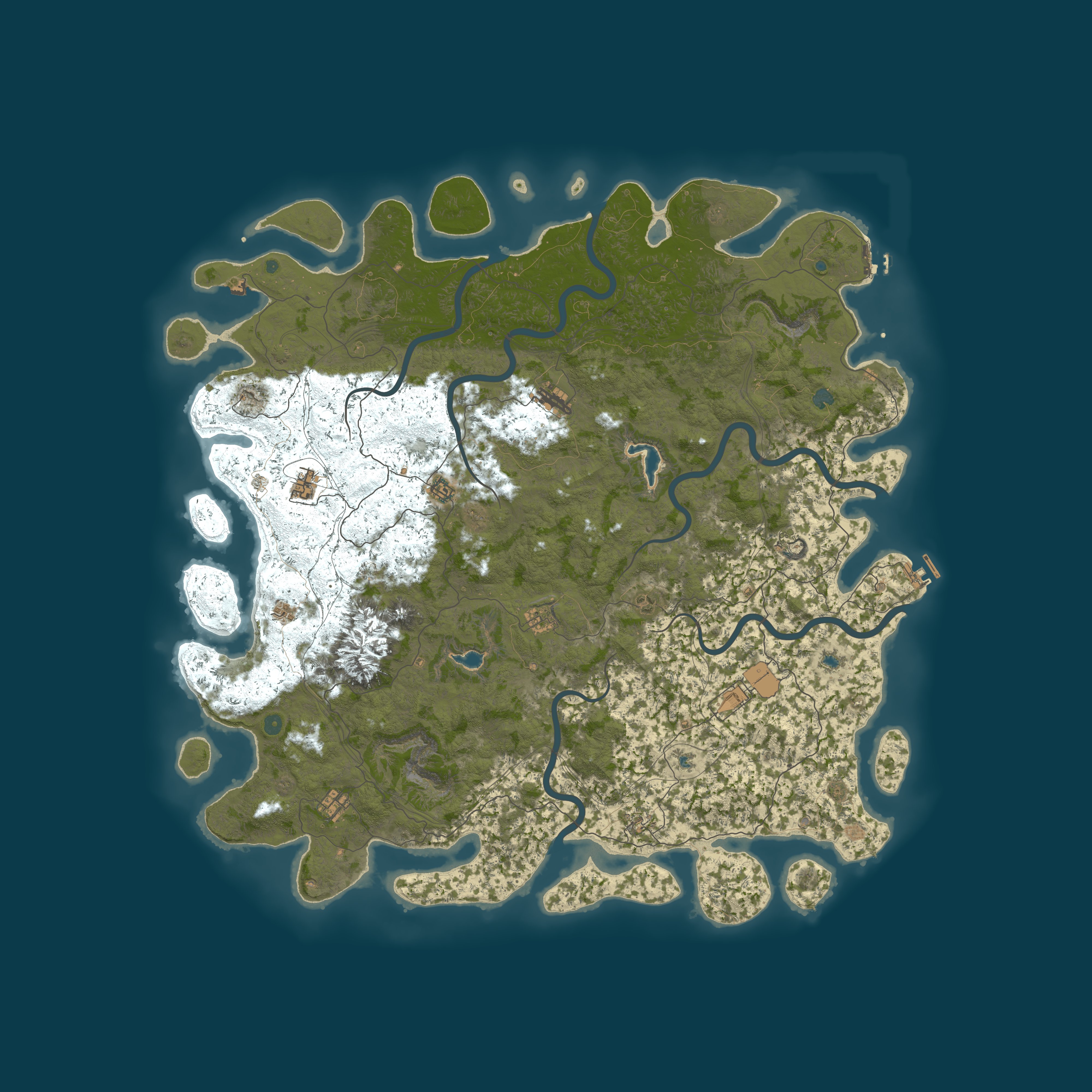 Map for NOOB FRIENDLY|NO OFFLINE|LOW UPKEEP|NO BP WIPE|PVP