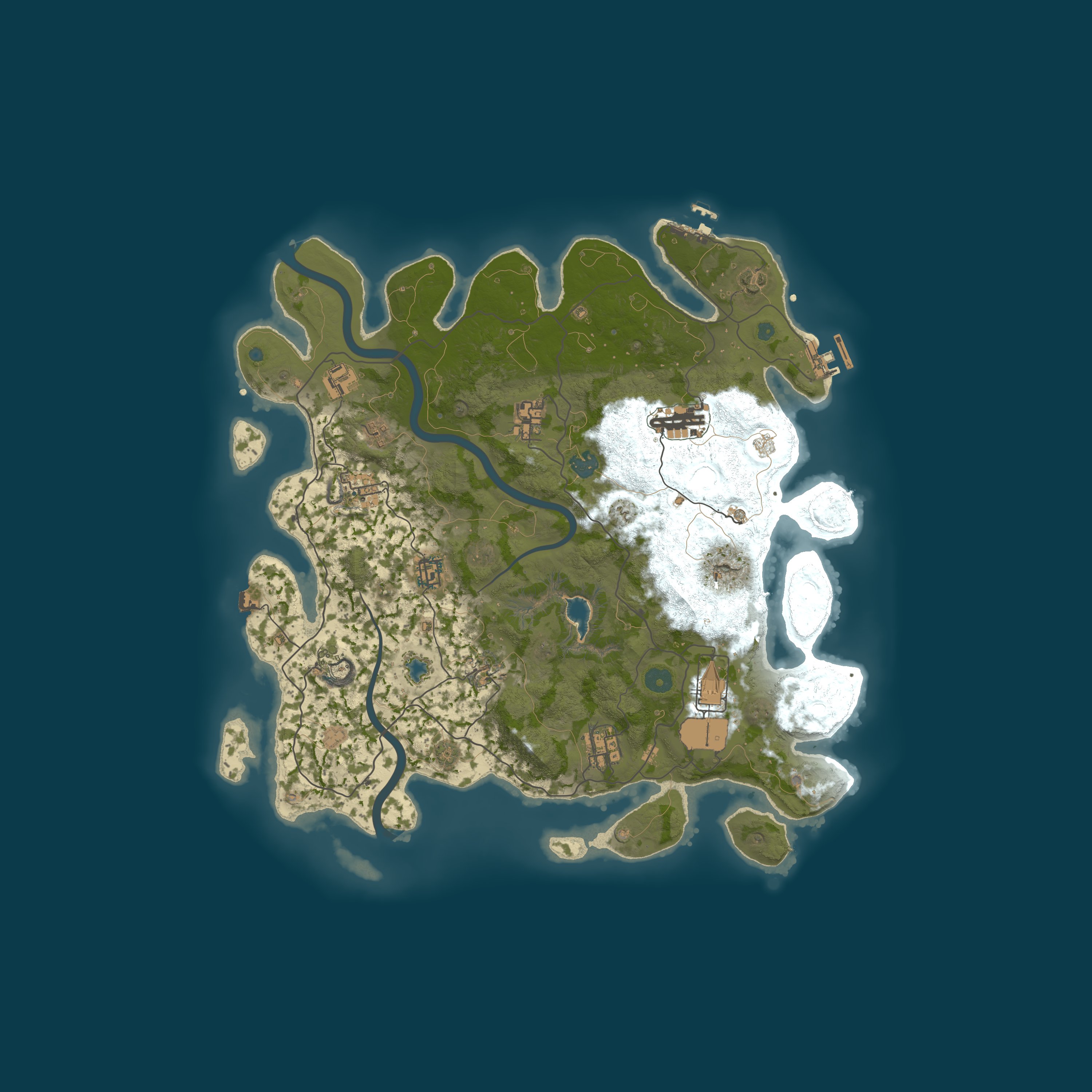 Procedural Map, size 4000, seed 15152453