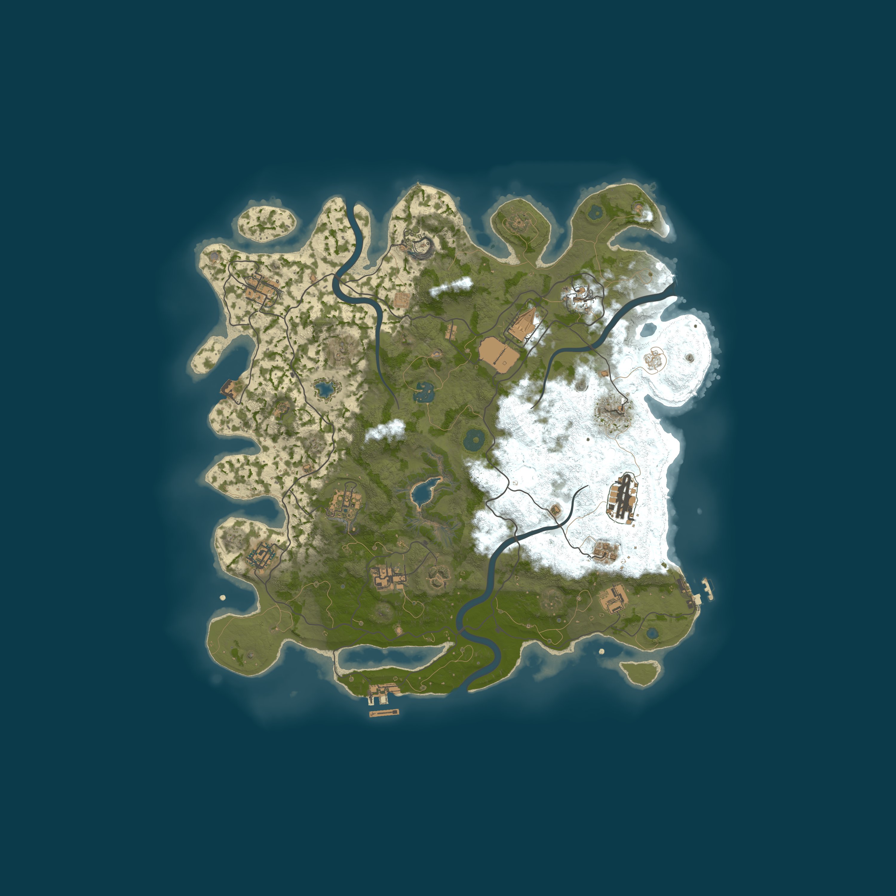 Procedural Map, size 4000, seed 9876513