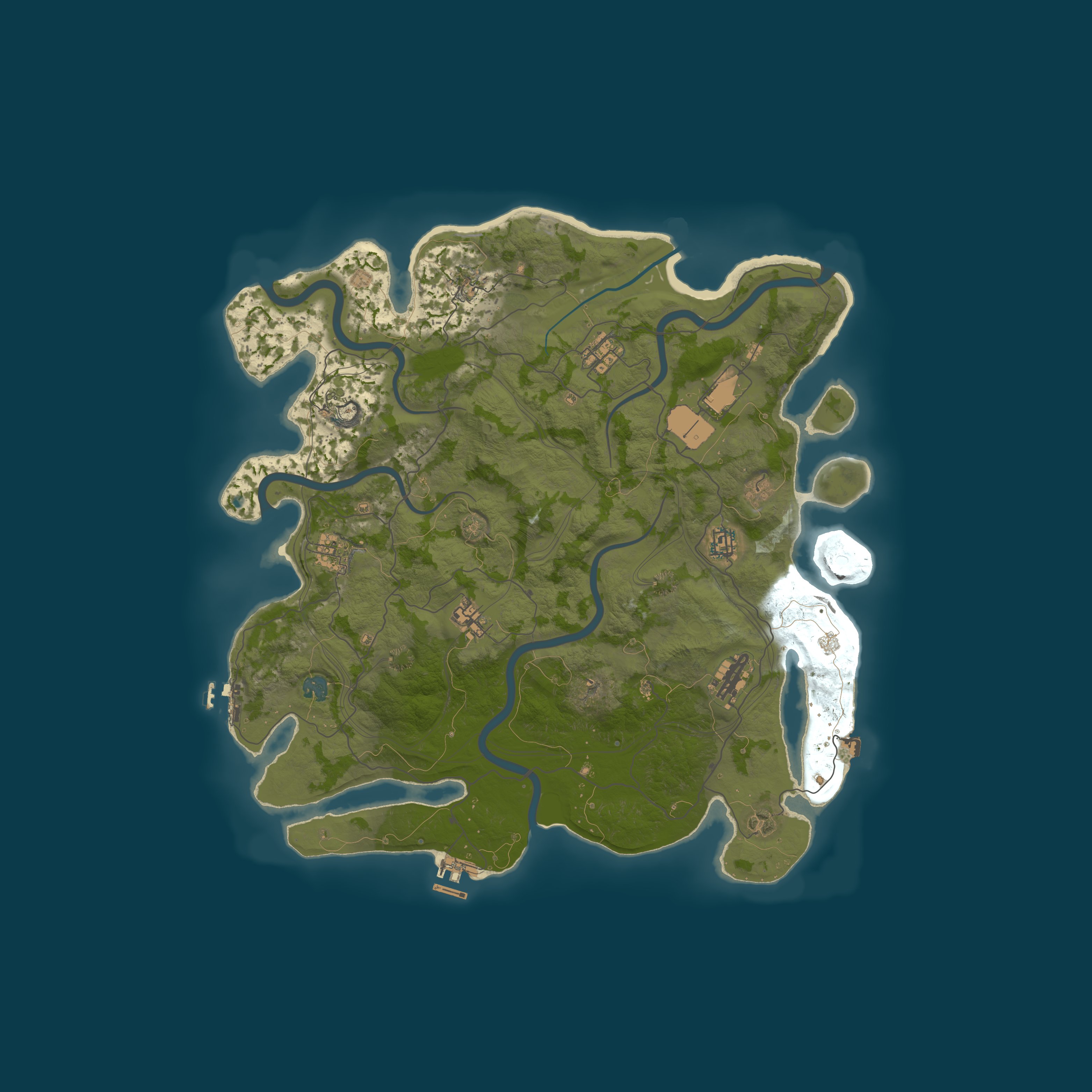 Map for RUstishka Мирный vanilla PVE