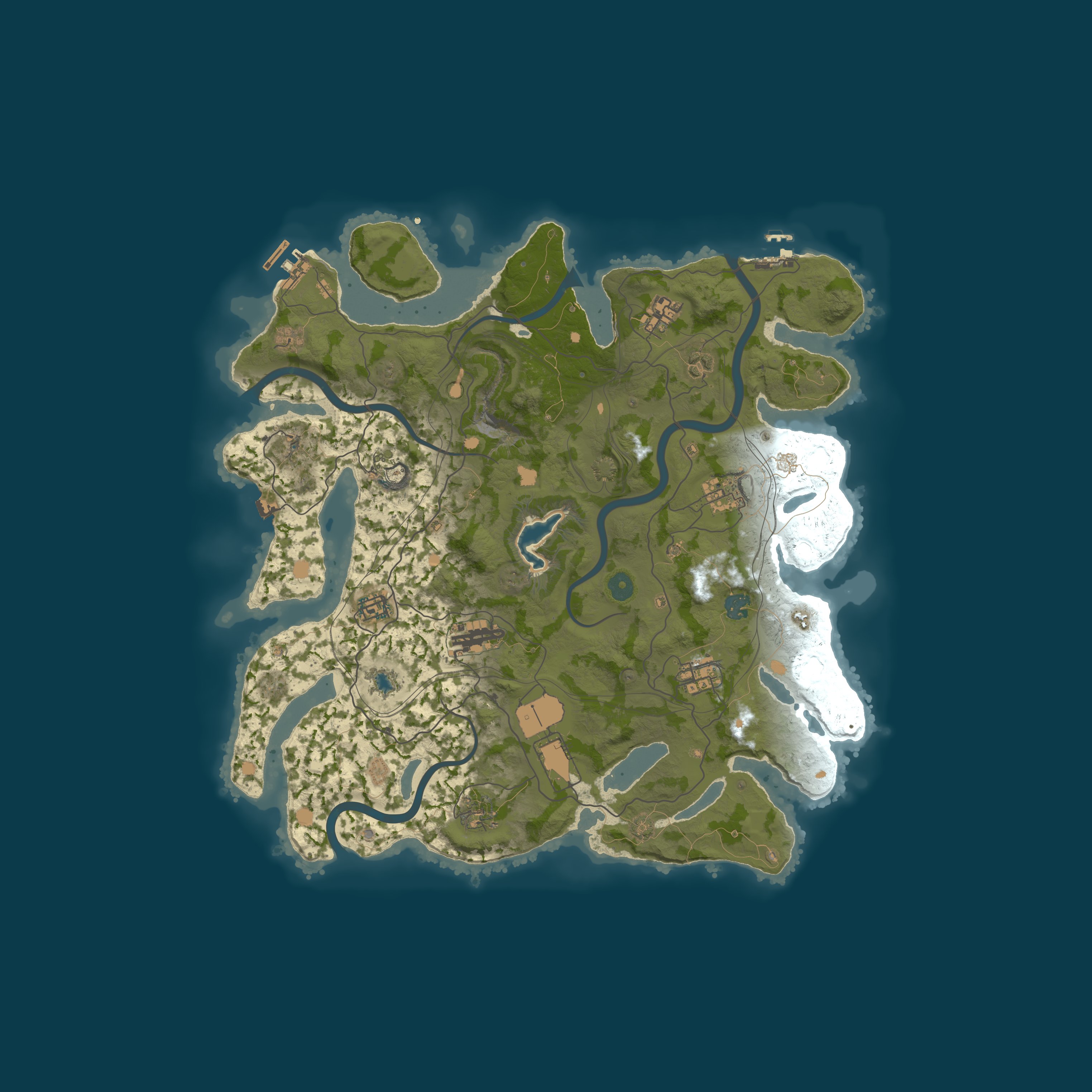Map for WDW Outlands | 10X PvE+ | Raidable Bases | Events