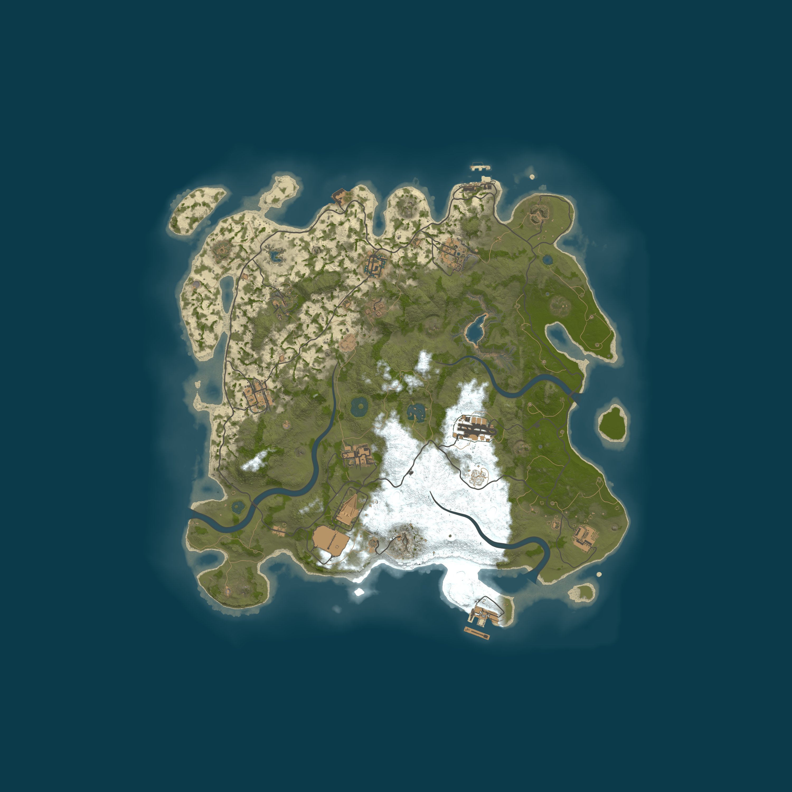 Procedural Map, size 4000, seed 90679360
