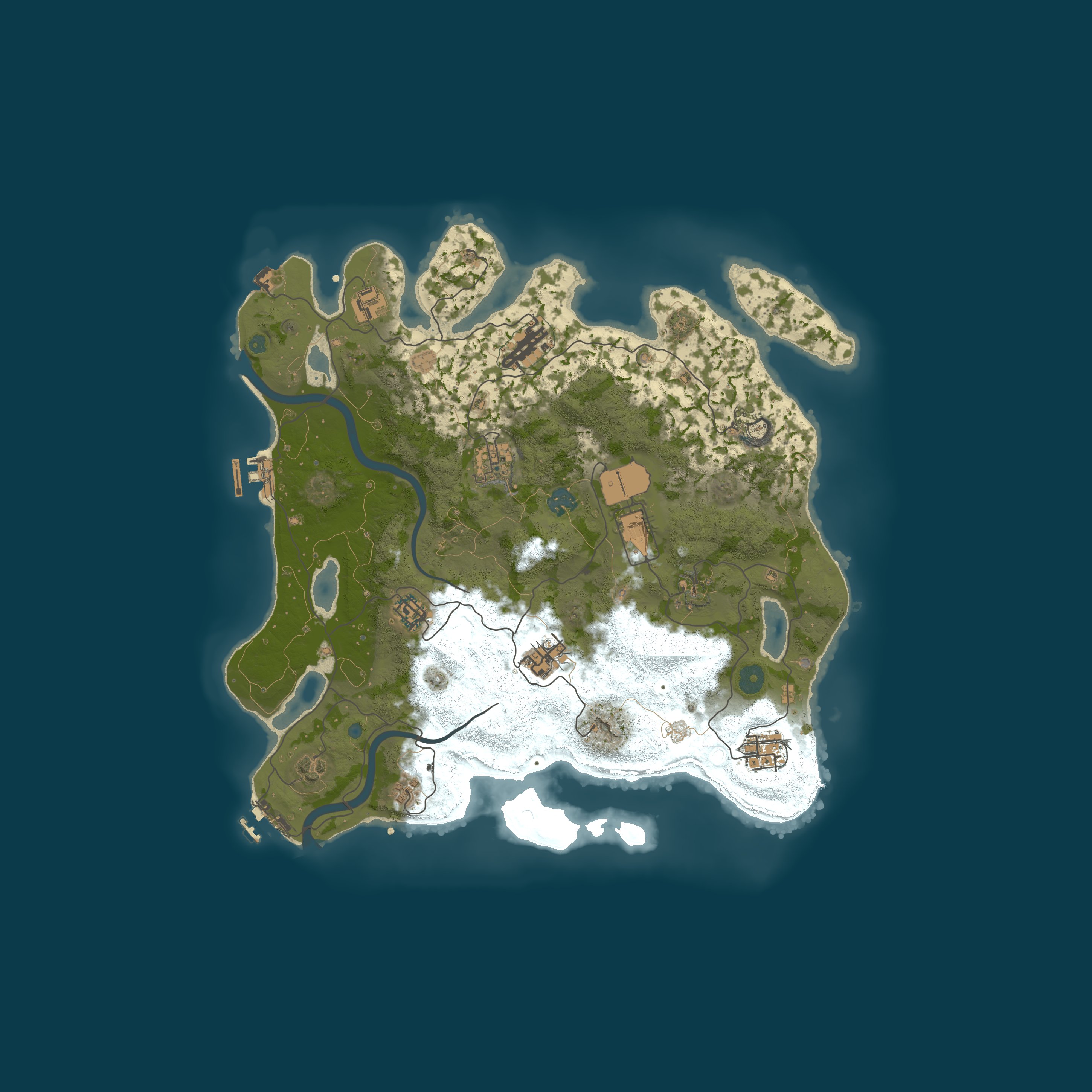 Procedural Map, size 3800, seed 19920441