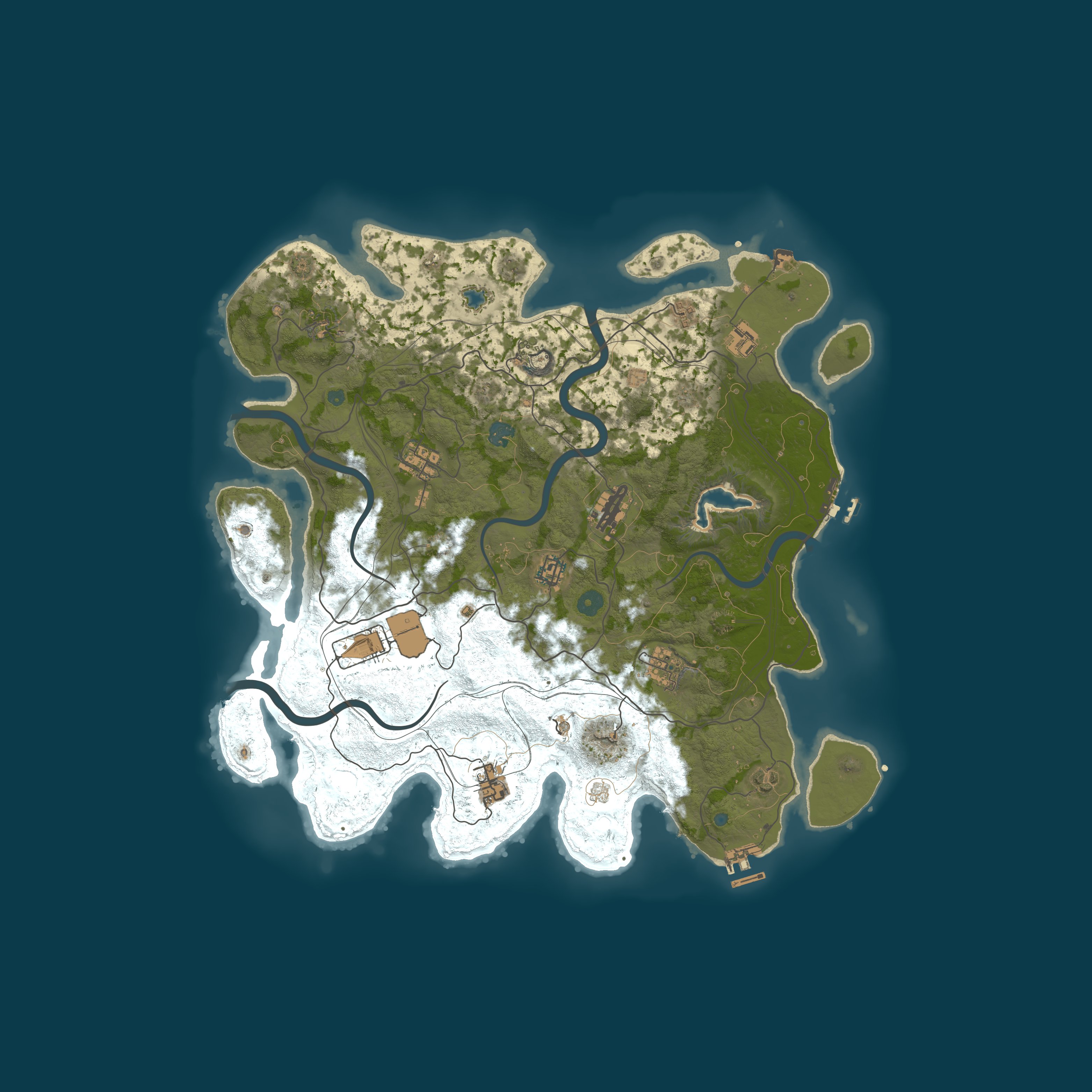 Procedural Map, size 4250, seed 218533478