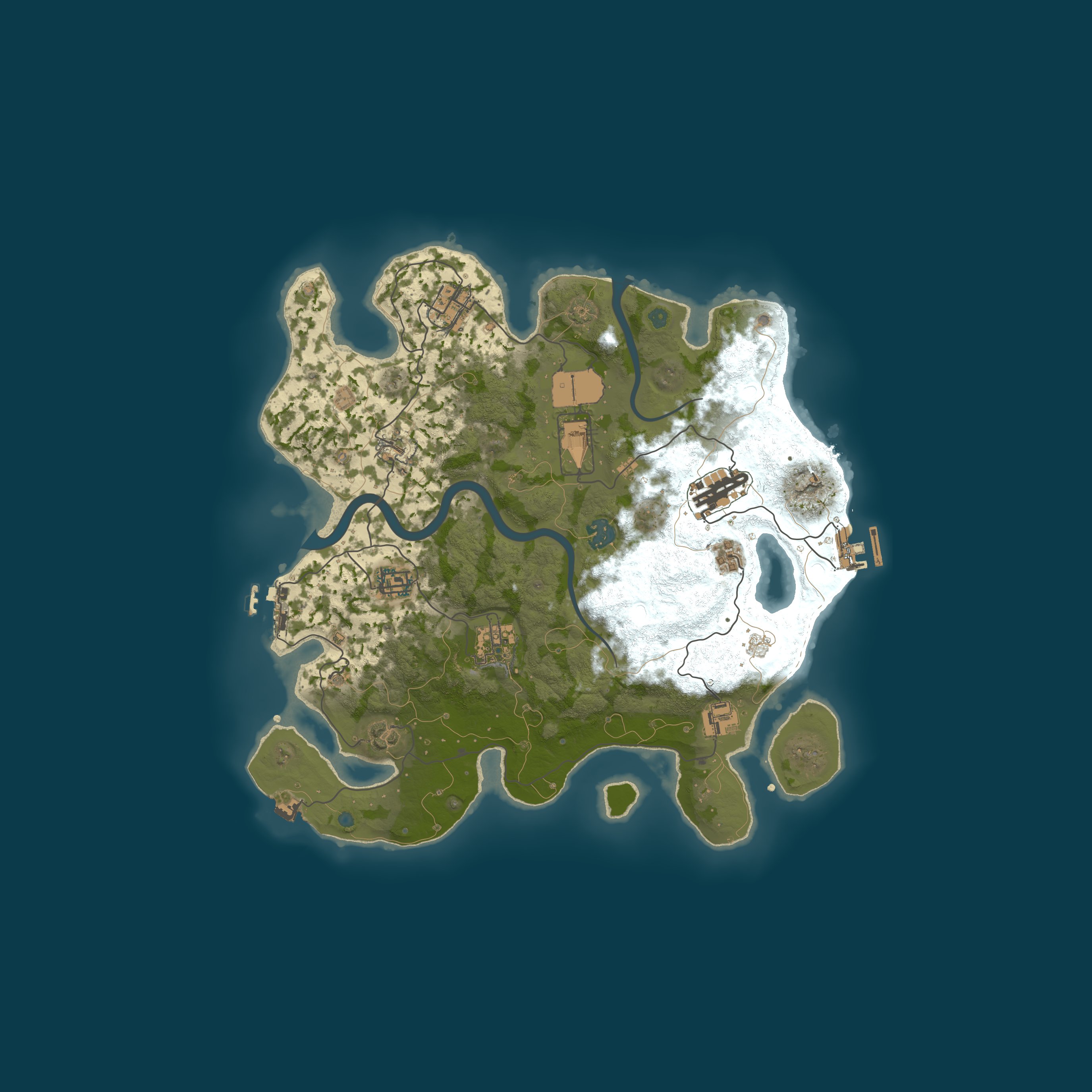 Procedural Map, size 3500, seed 809357557
