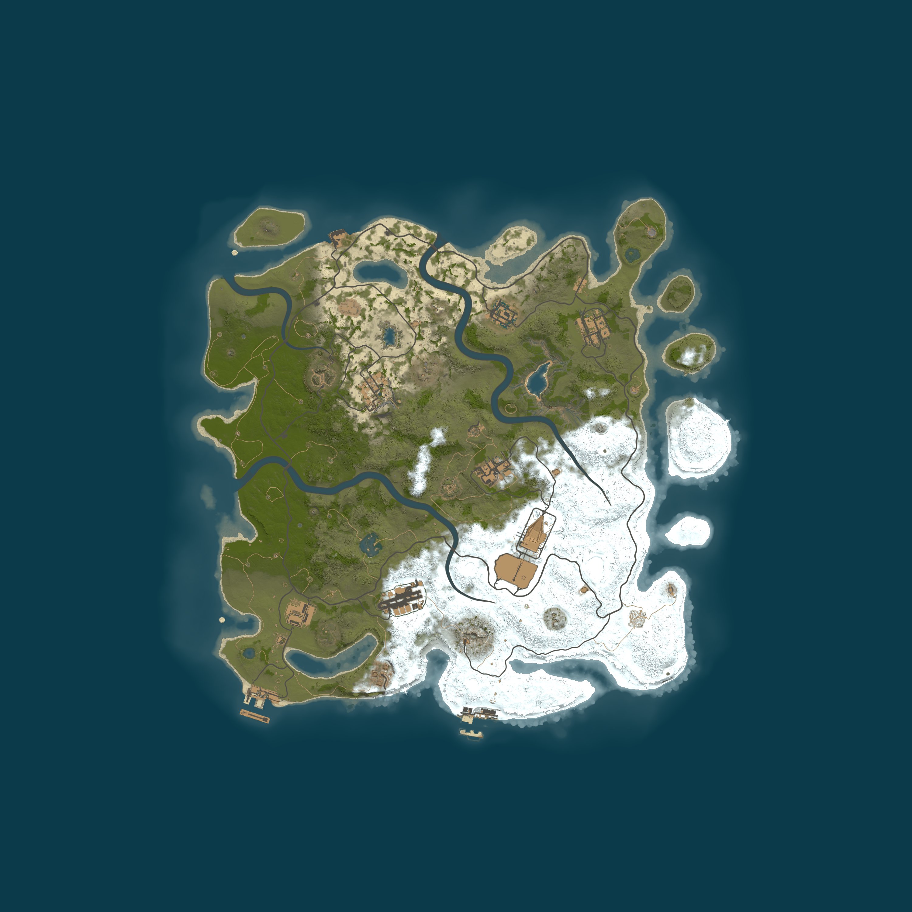 Procedural Map, size 4000, seed 827364519